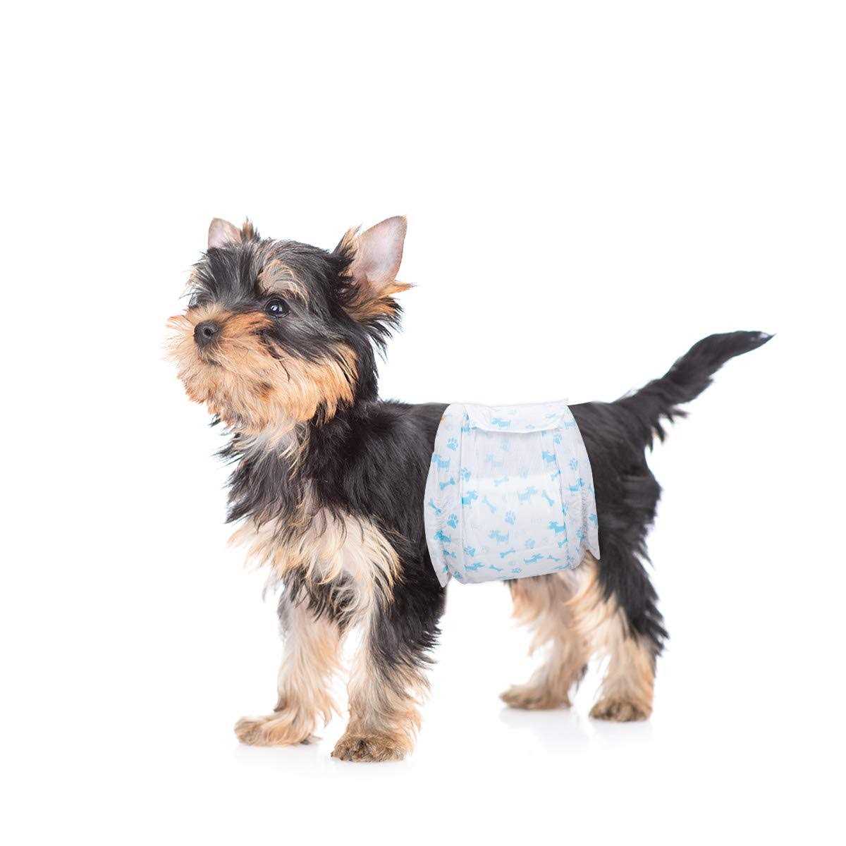 Flying Paws Male Dog Diapers Absorbent Male Dog Wraps Belly Bands for Male Dogs with Leak Protection, Excitable Urination, Incontinence, or Male - Healthber