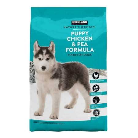 Kirkland Signature Nature’s Domain Puppy Formula Chicken & Pea Dog Food 20 lb - Healthber
