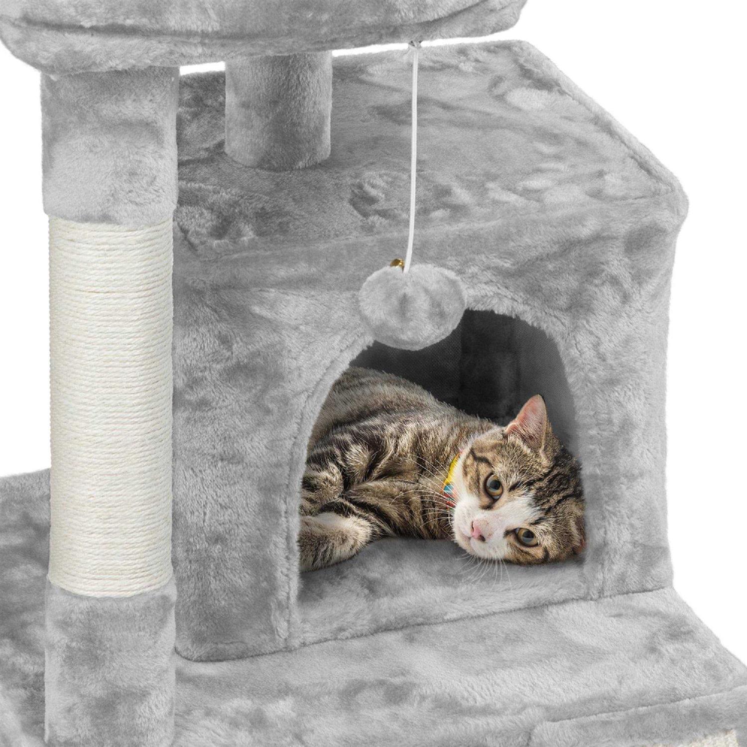 Topeakmart Cat Tree with 2 Condos - Healthber
