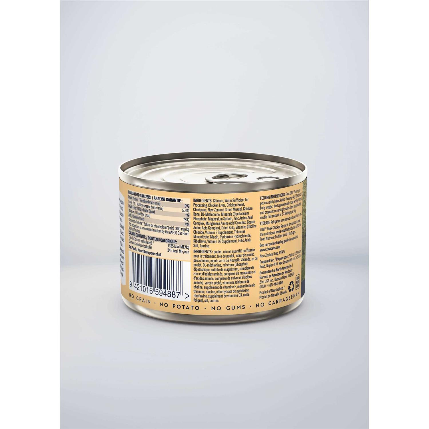 Ziwi Peak Chicken Recipe Canned Cat Food - Healthber