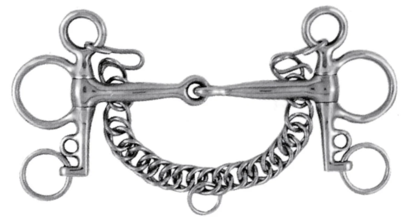 Korsteel Stainless Steel Pelham Snaffle Bit - Healthber