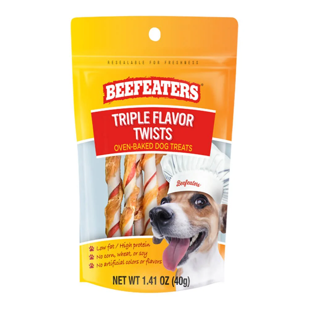 Beefeaters Triple Flavor Twists, 1.41 oz, Case of 12 - Healthber