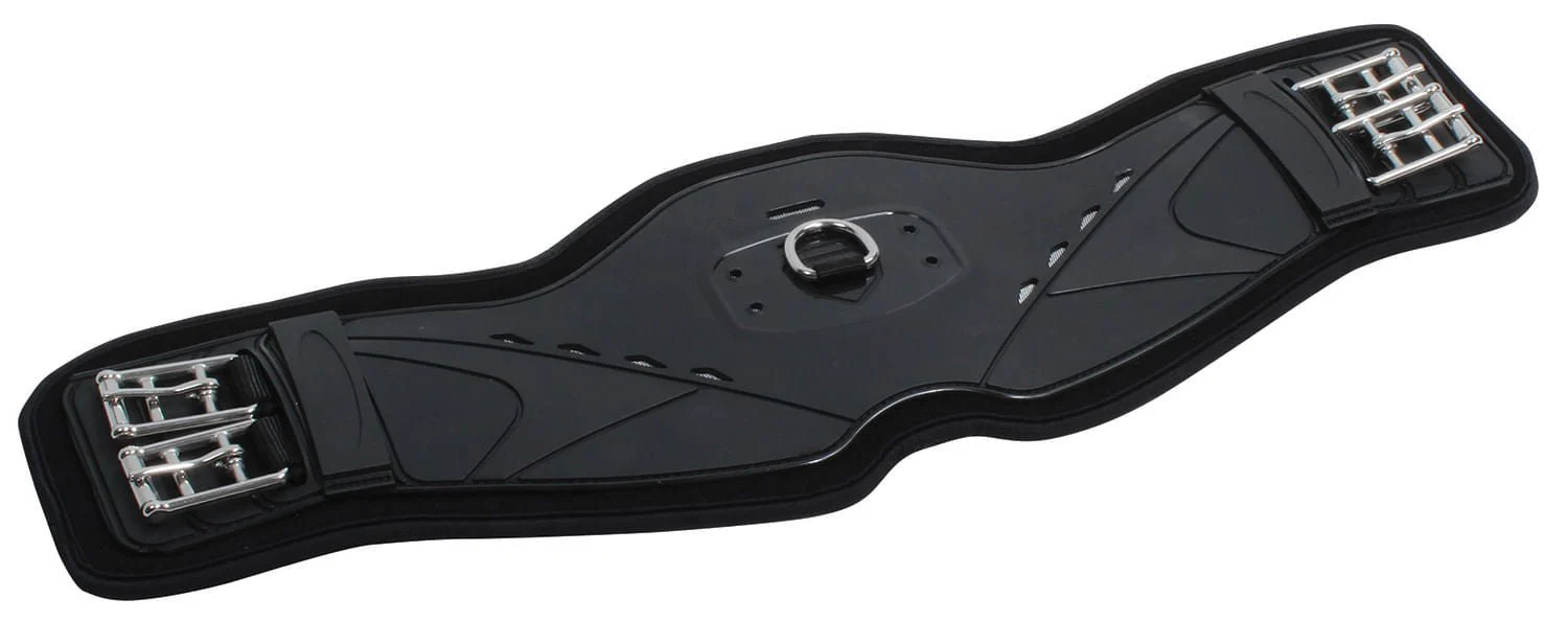 Professional's Choice Contoured Dressage Girth, Black - Healthber