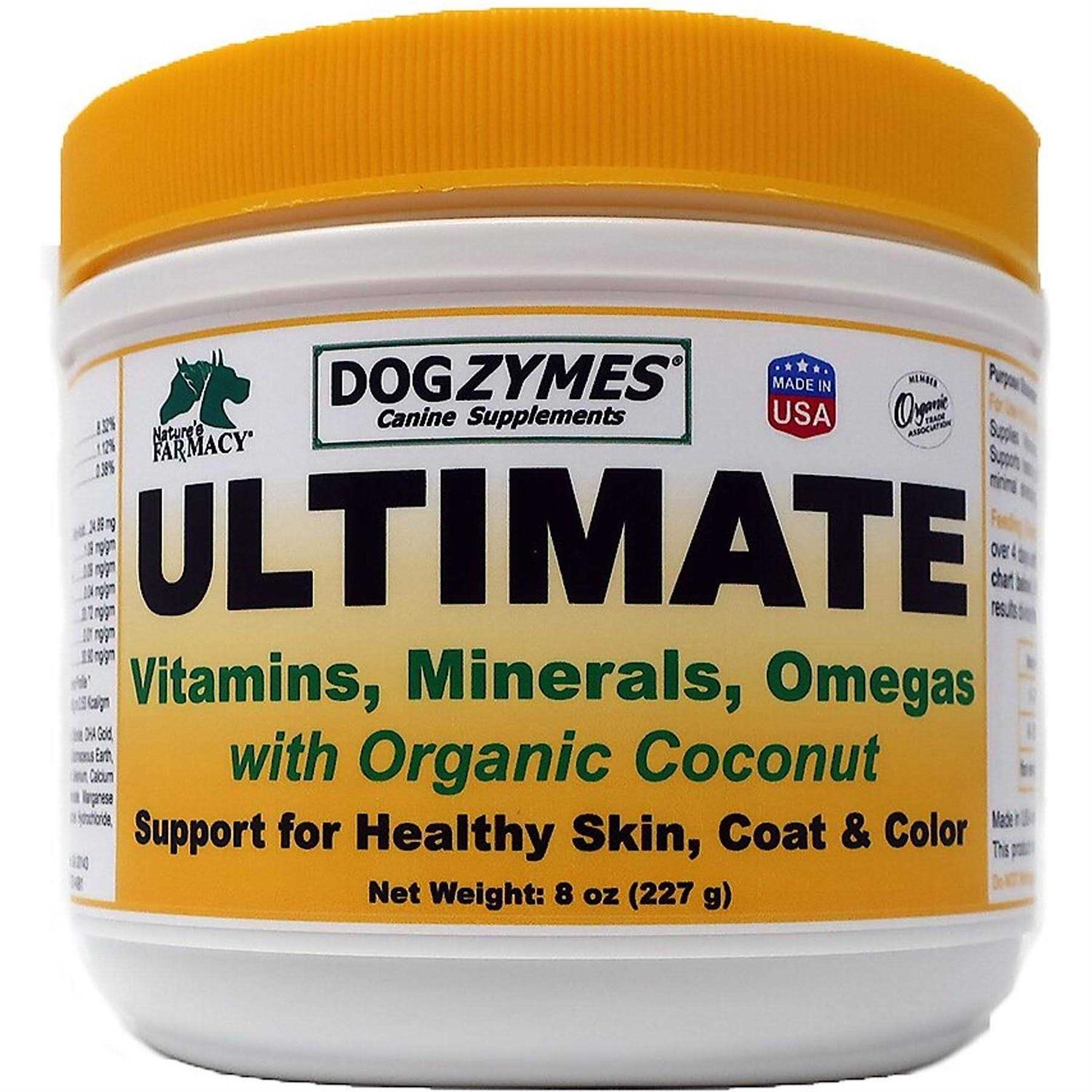 Dogzymes Ultimate for Best Skin/Coat with Organic Coconut - Healthber