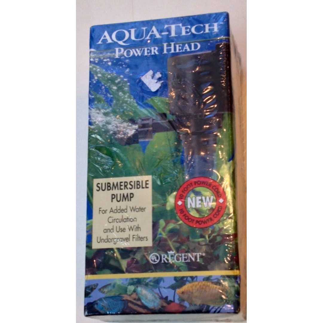 Aqua-Tech Power Head Submersible Black Pump for Aquariums - Healthber