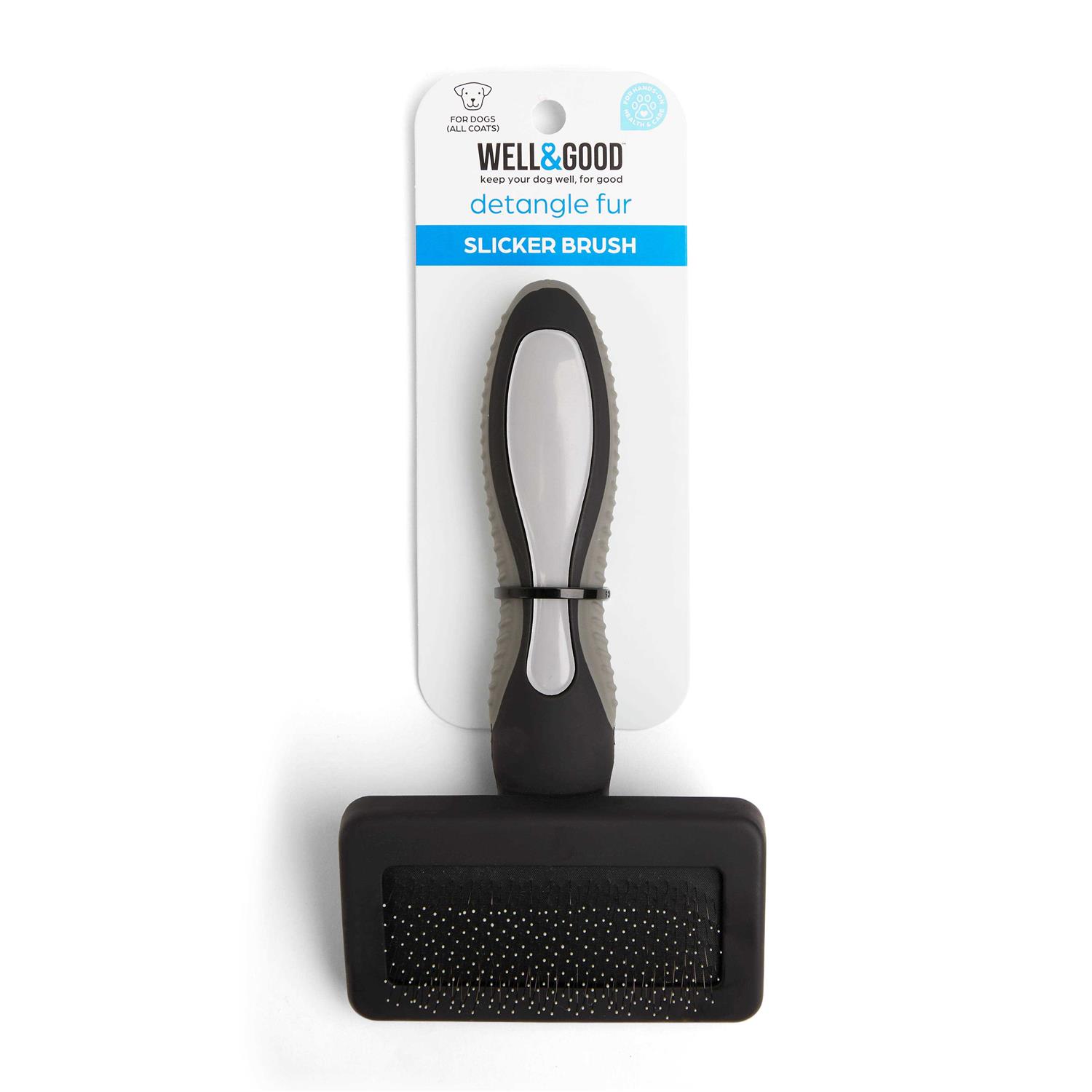 Well & Good Black Small Cushion Slicker Dog Brush - Healthber