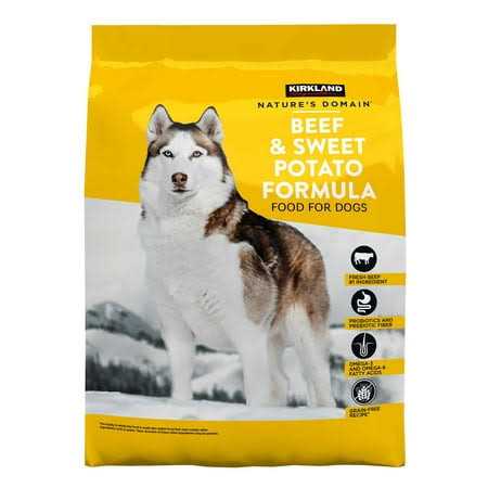 Kirkland Signature Natures Domain Beef & Sweet Potato Dog Food 35 lb - Healthber