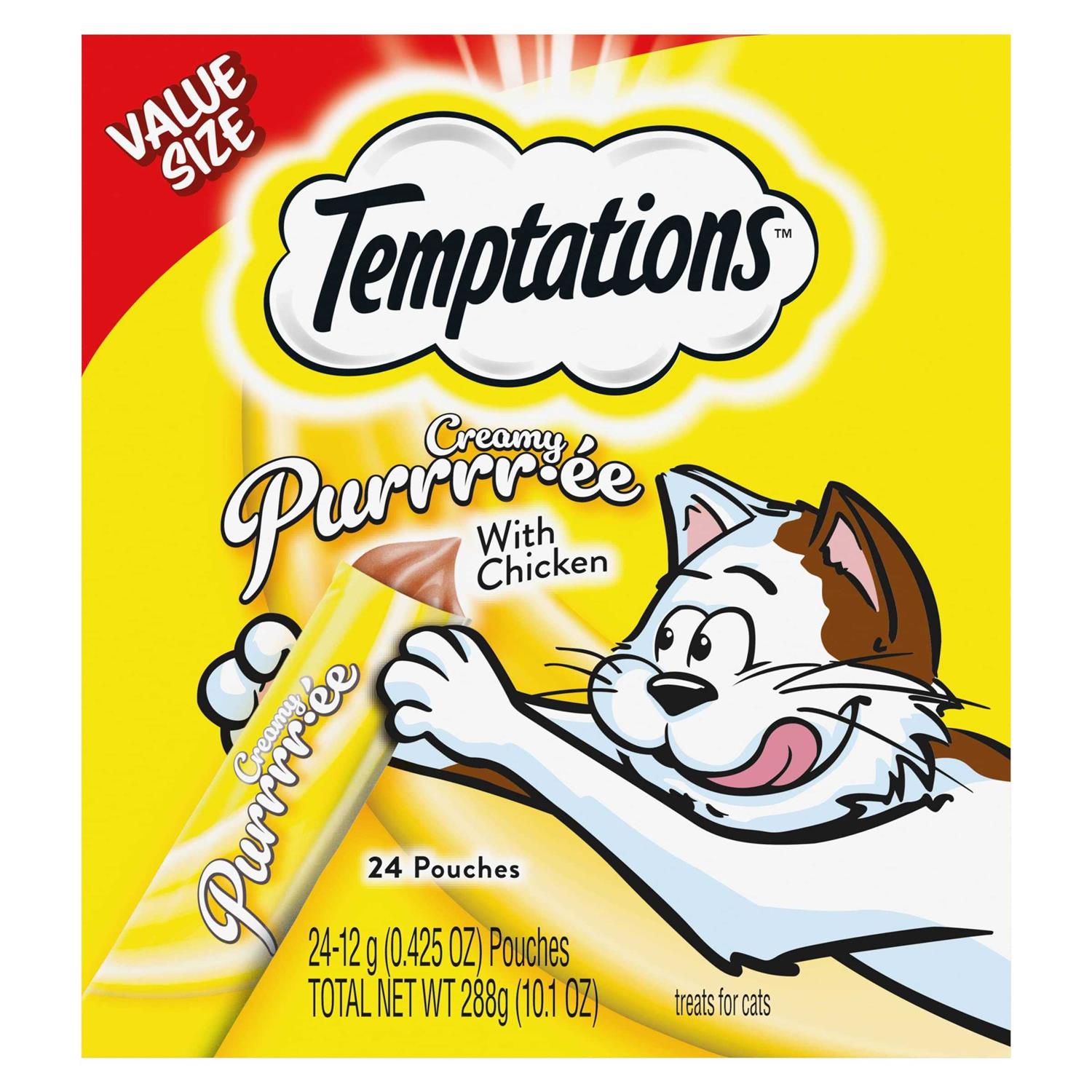 Temptations Creamy Puree Lickable Cat Treats - Healthber