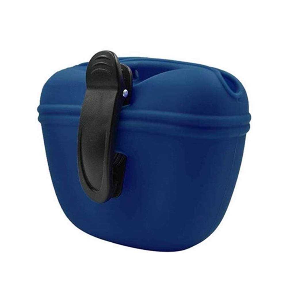 Royalcare Silicone Dog Treat Pouch-Small Training Bag-Portable Dog Treat Bag for Leash with Magnetic Closure and Waist Clip - Healthber