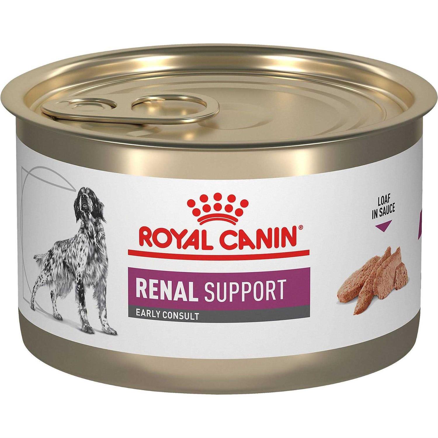 Royal Canin Veterinary Diet Adult Renal Support Early Consult Loaf in Sauce Canned Dog Food - Healthber