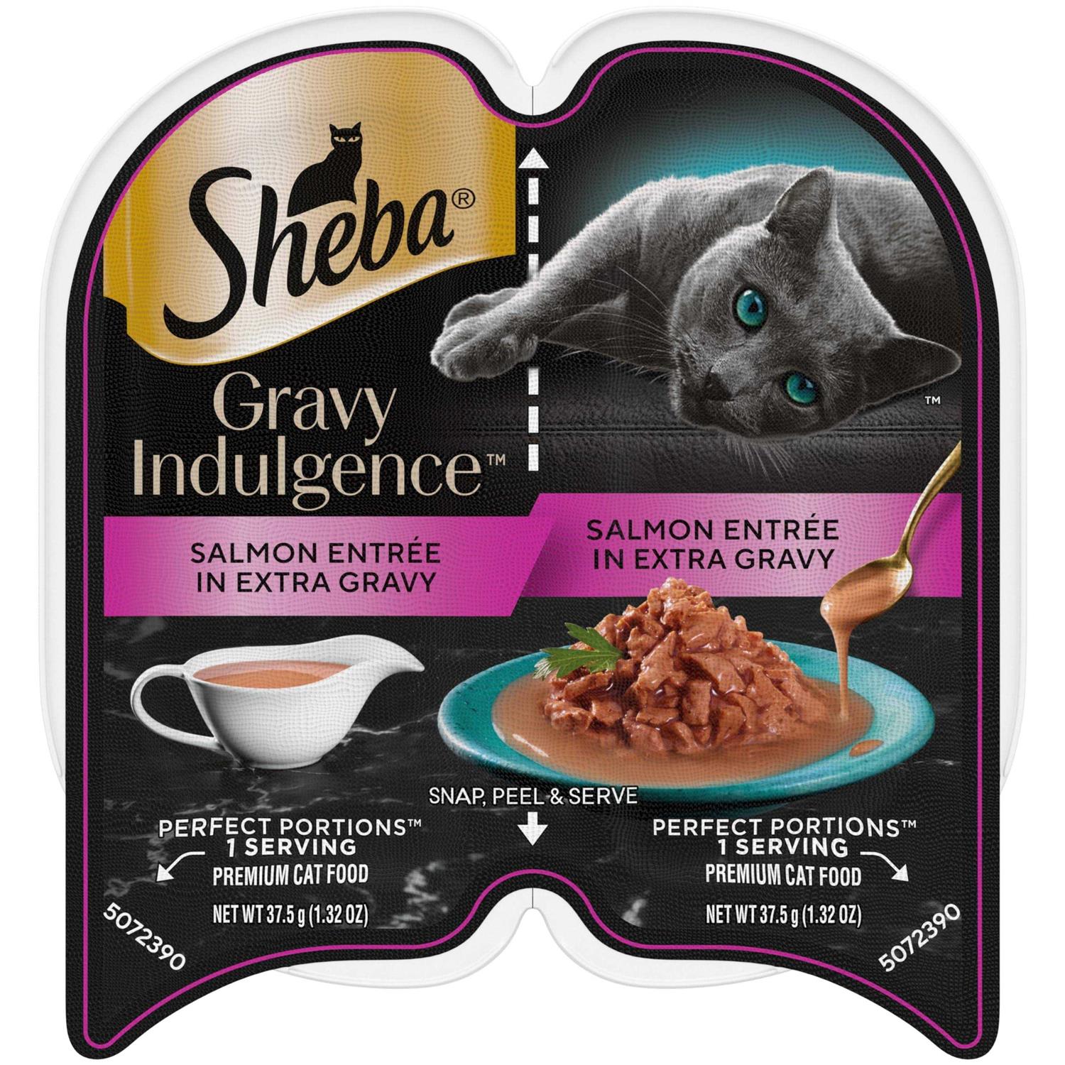 SHEBA PERFECT PORTIONS Gravy INDULGENCE Adult Wet Cat Food - Healthber