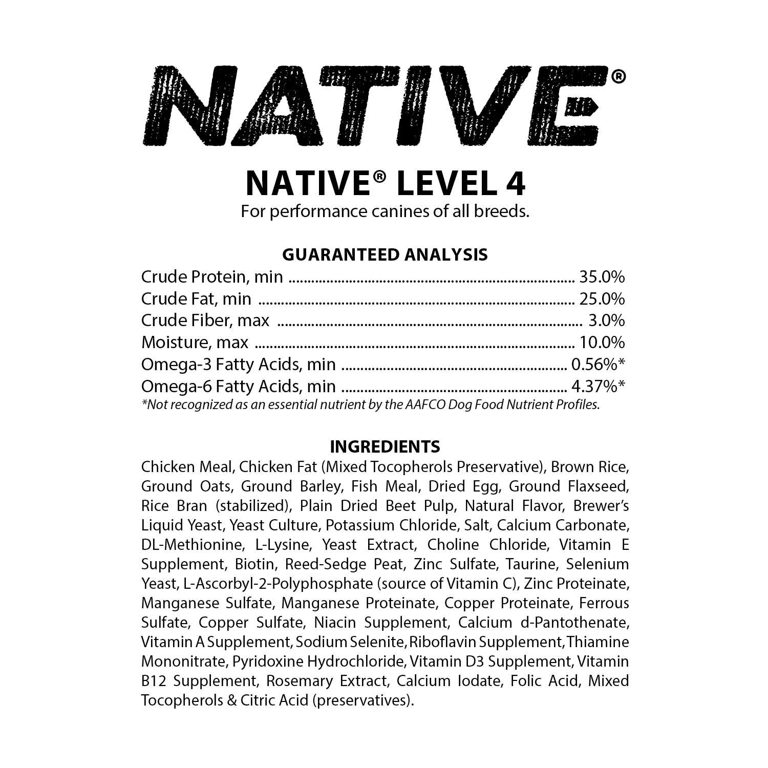 Native Level 4 Chicken Fish Rice Dog Food - Healthber