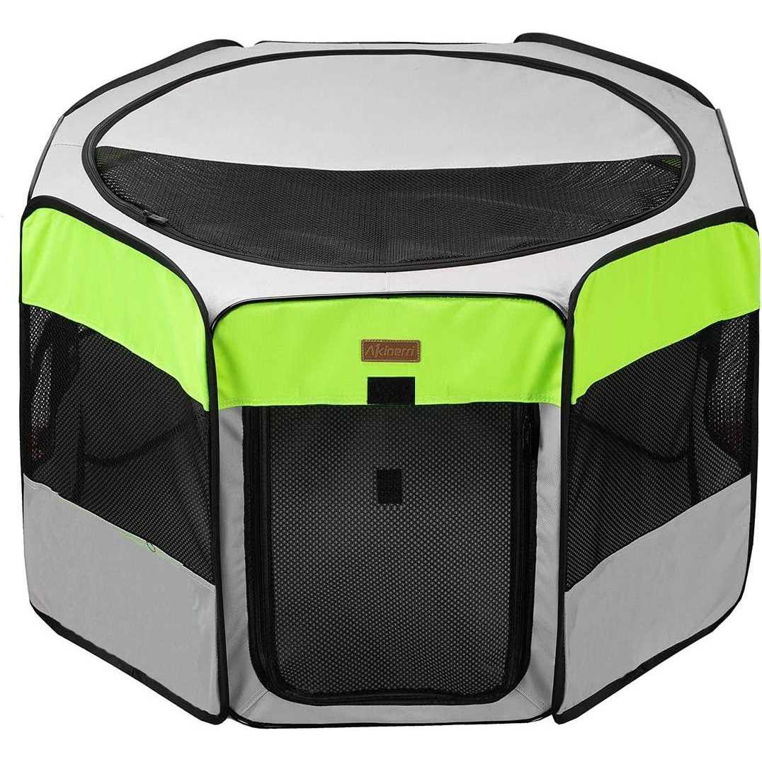 Akinerri Dog Playpen Portable Pet Play Pen for Cat Puppies Rabbits - Healthber