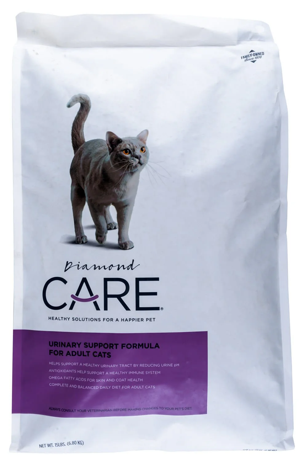 Diamond Care Urinary Support Formula Adult Dry Cat Food, 15 lbs - Healthber