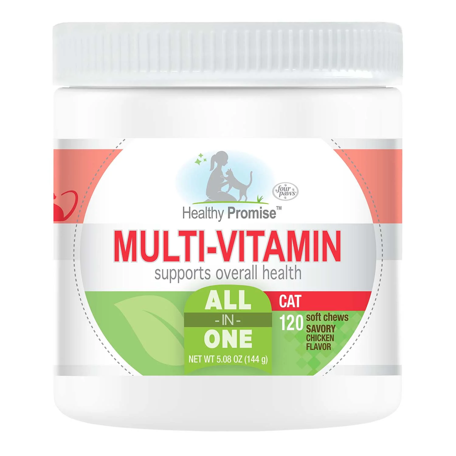 Healthy Promise Multi-Vitamins For Cats, Savory Chicken, 120 ct - Healthber