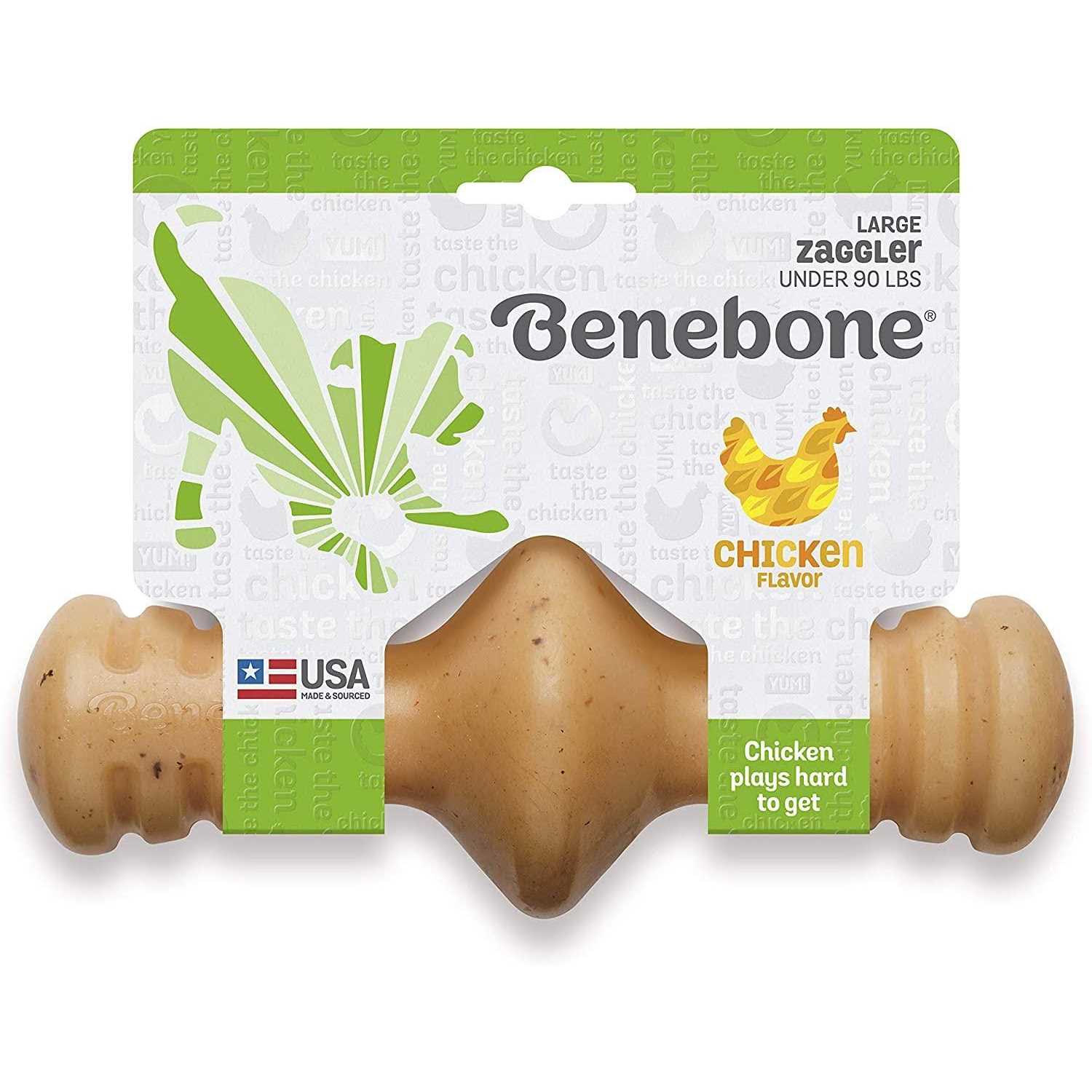 Benebone Chicken Zaggler Dog Chew Toy - Healthber