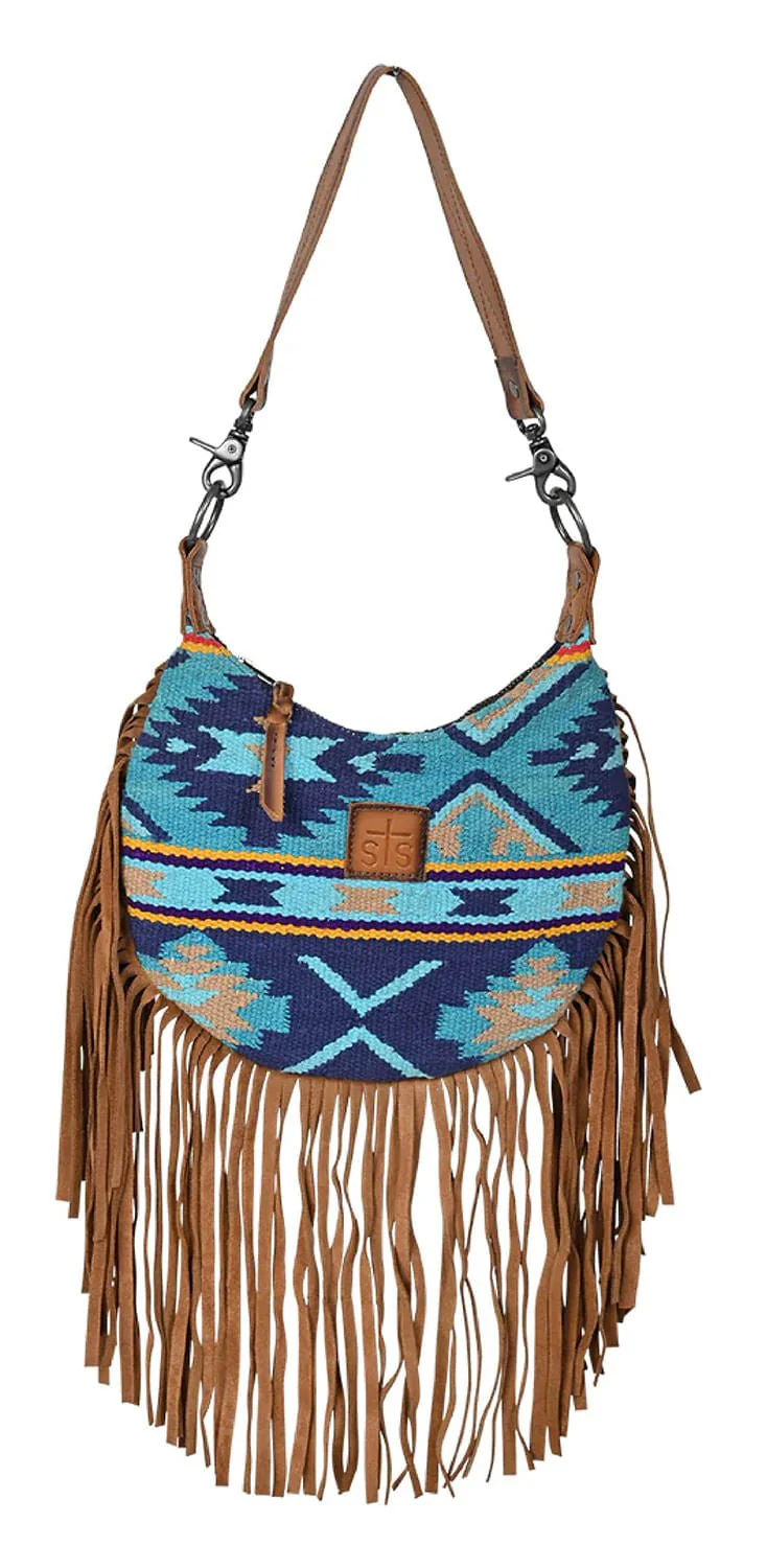 STS Women's Mojave Sky Nellie Western Fringe Purse - Healthber