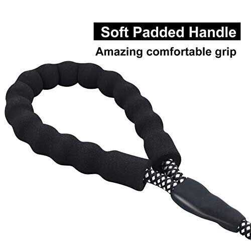 NTR Training Leash for Dogs Rope Dog Leash with Swivel Lockable Hook and Comfortable Padded Handle - Healthber