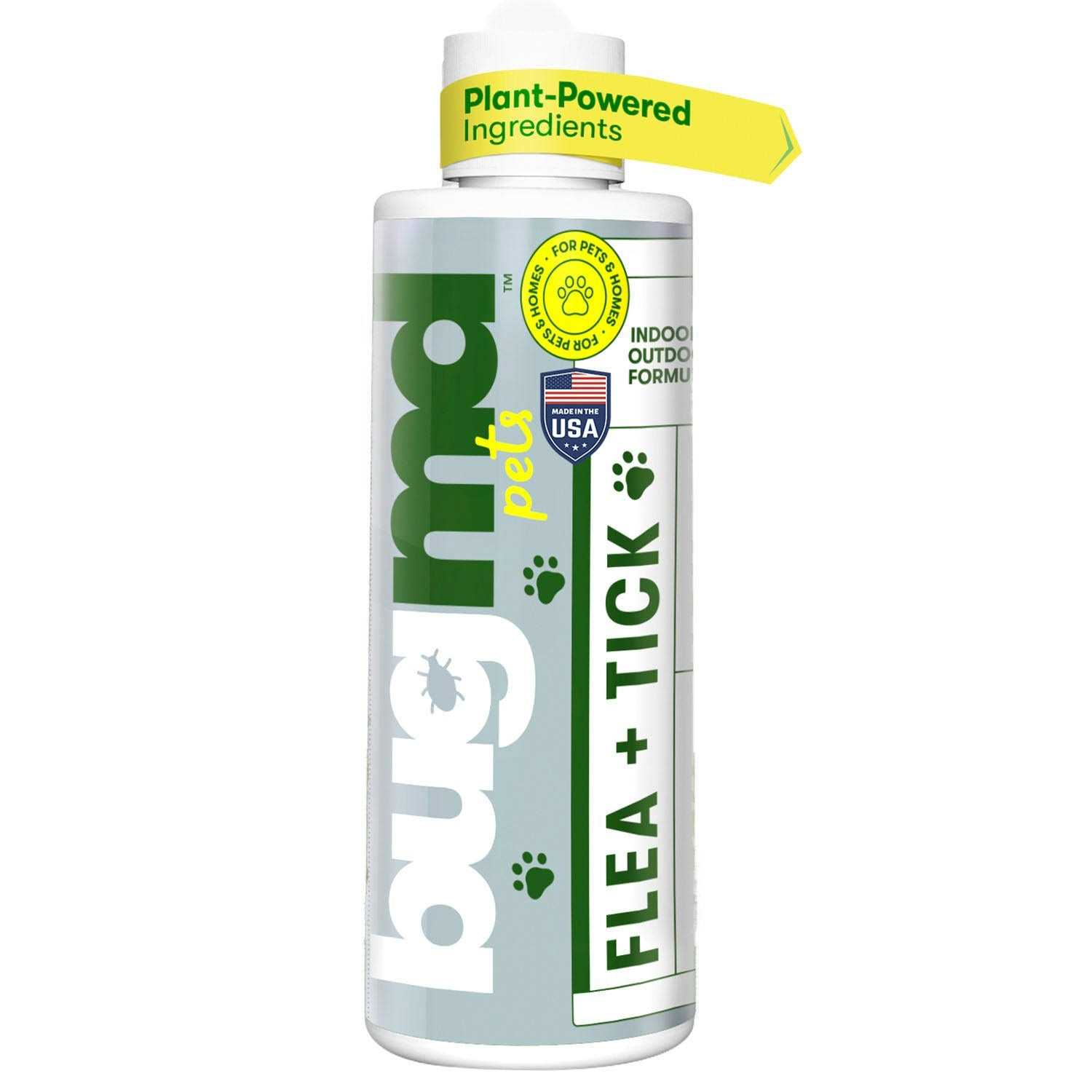 BugMD Flea and Tick Concentrate Essential Oil-Powered Formula, Controls Fleas, Ticks, Mites in Dogs, Cats, and Other Furred Animals - Healthber