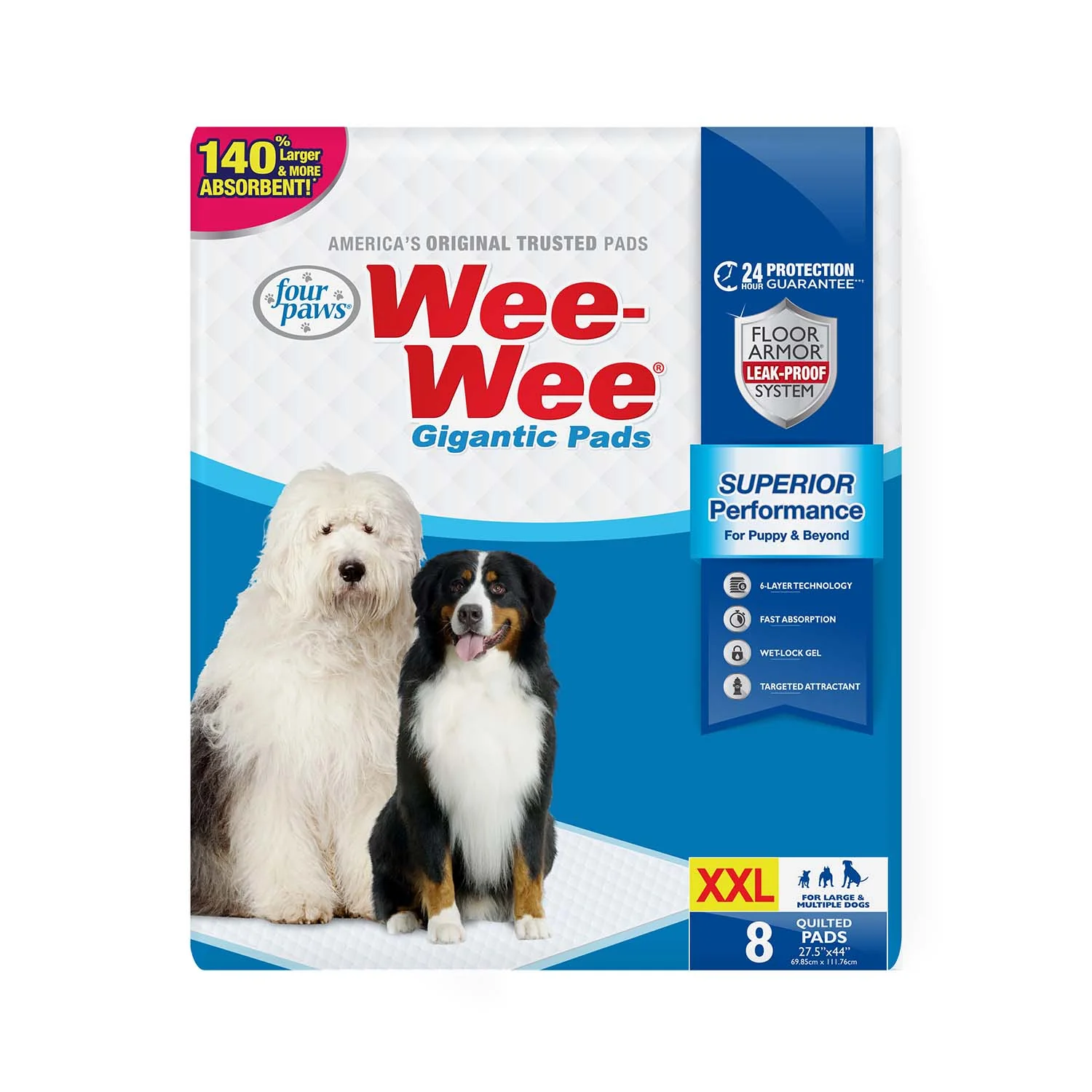 Wee-Wee Superior Performance Gigantic Dog Pee Pads - Healthber