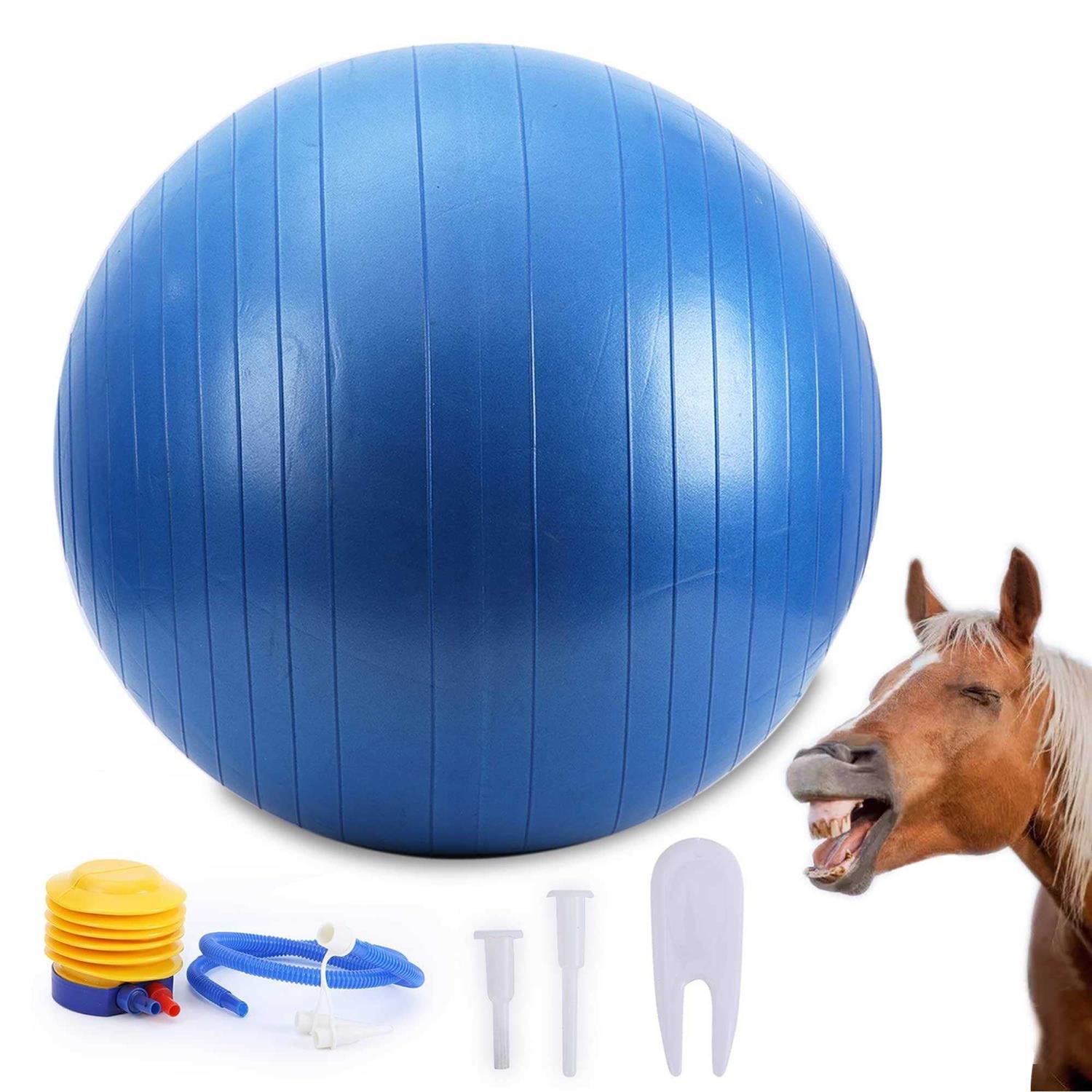 SWYIVY Herding Ball for Horse 40 Anti-Burst Giant Soccer Ball Toy for Horses - Healthber