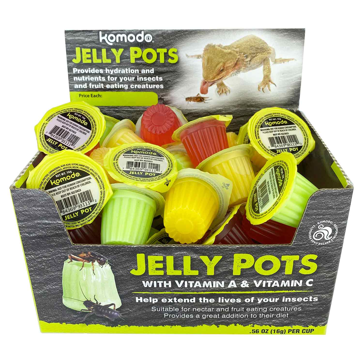 Komodo Jelly Pots, Fruit Mix - Healthber
