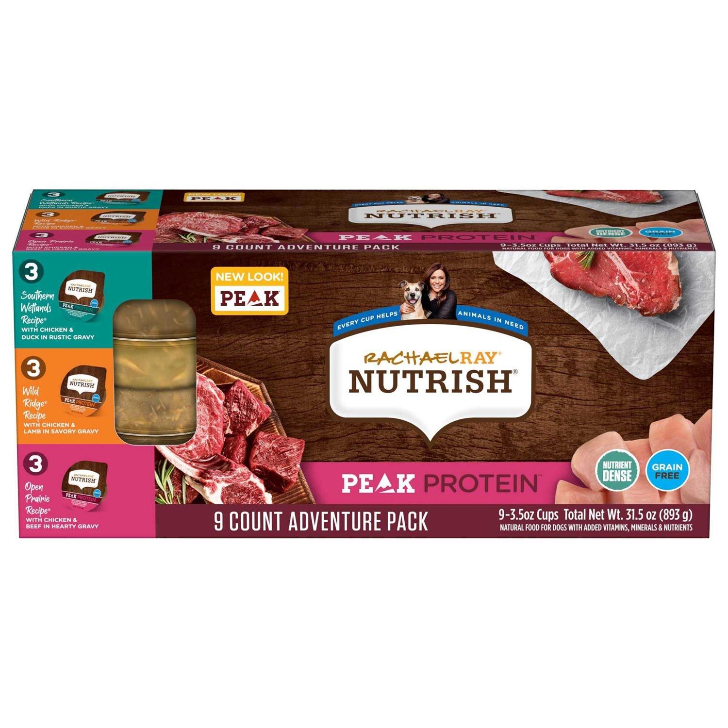 Rachael Ray Nutrish Peak Grain-Free Adventure Variety Pack Wet Dog Food - Healthber