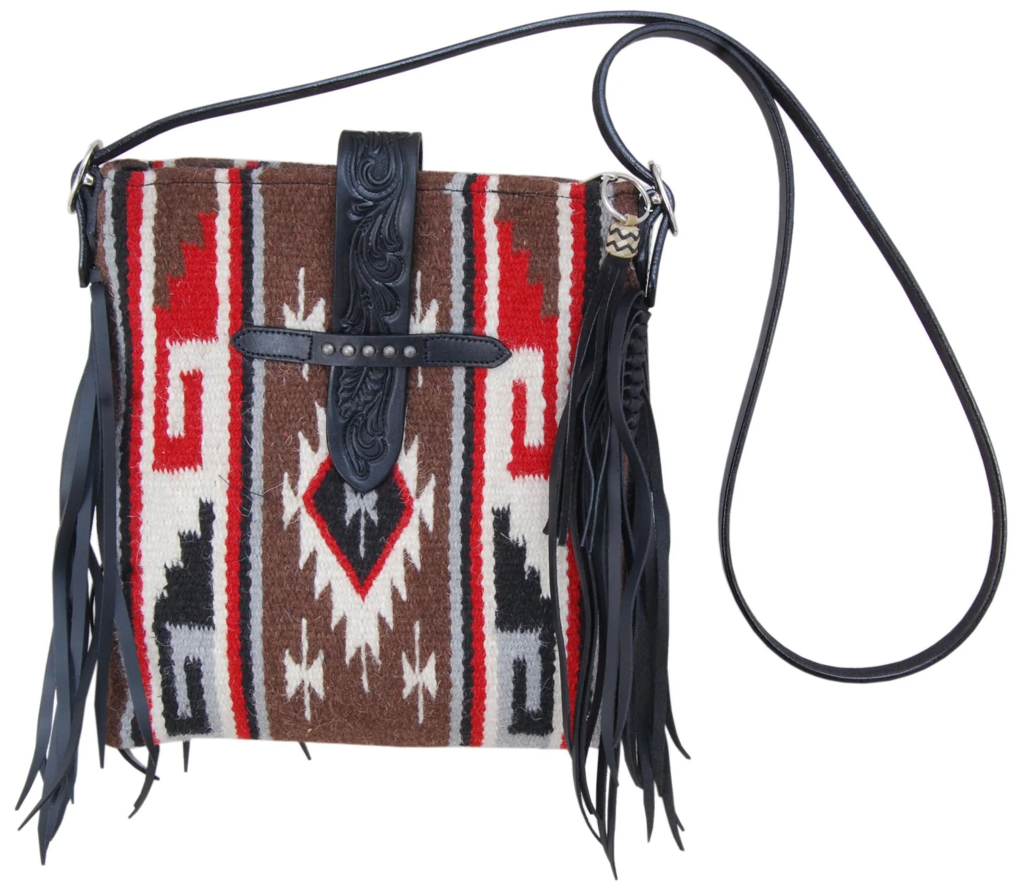 Rafter T Cross Body  Purse with Fringe - Healthber