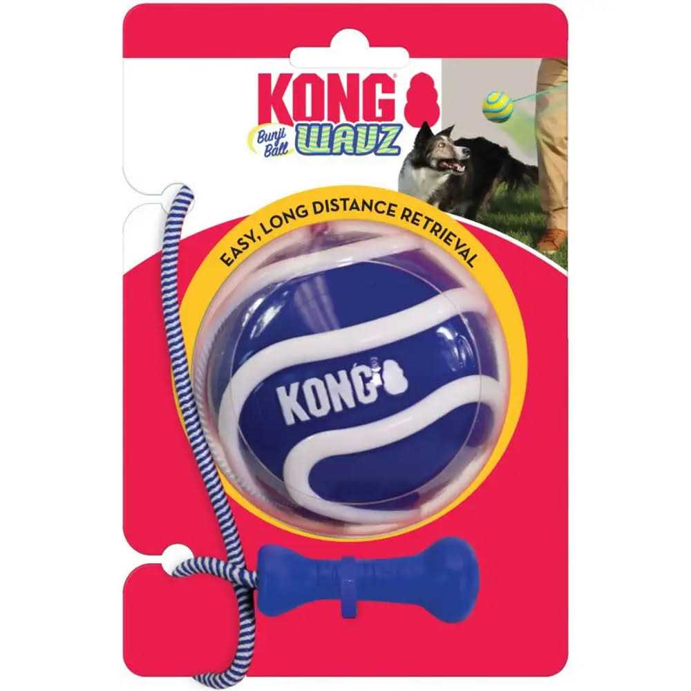 KONG Wavz Bunji Ball Dog Toy Large - Healthber