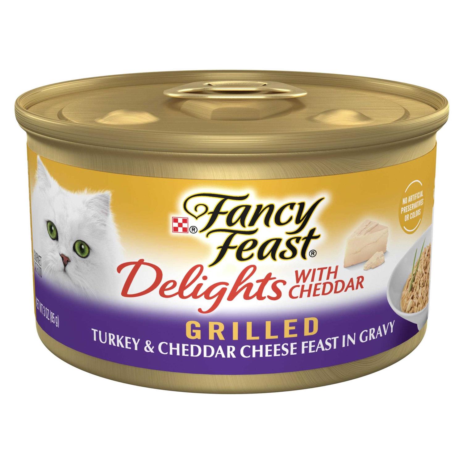 Fancy Feast Gravy Delights Grilled Cheddar Cheese Wet Cat Food - Healthber