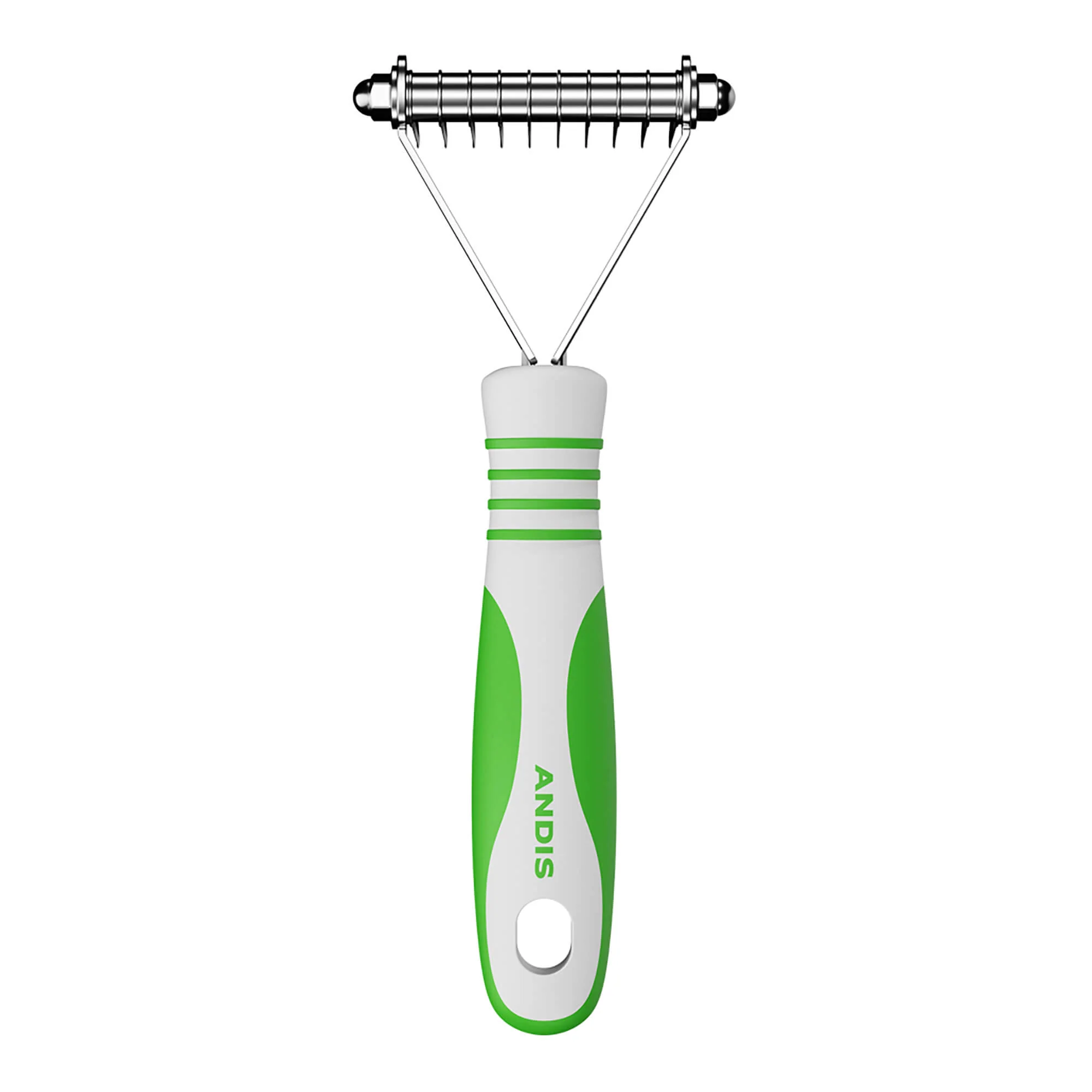 Andis Dematting Rake, Green/White - Healthber