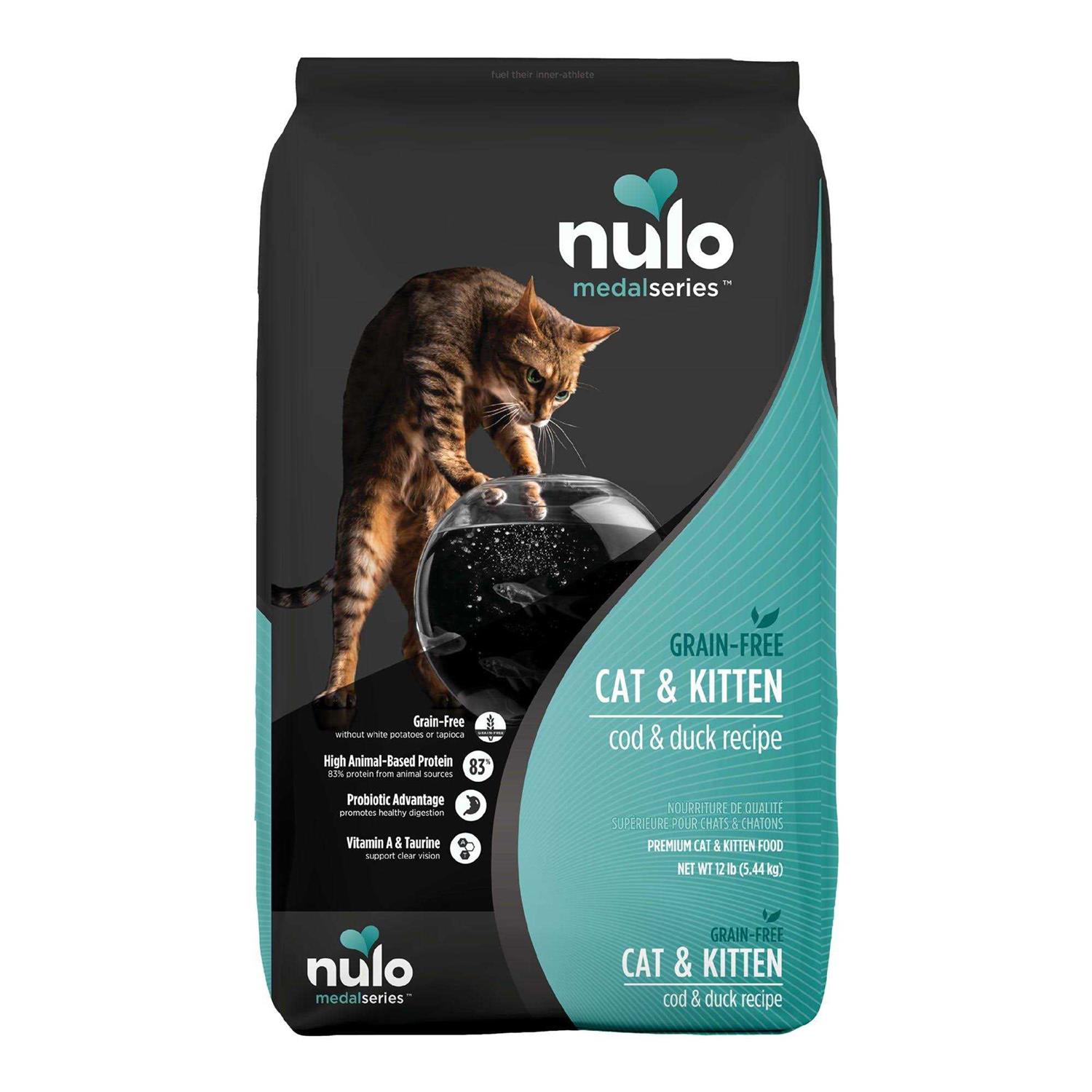 Nulo Cod & Duck MedalSeries Free Cat & Kitten Food - Healthber