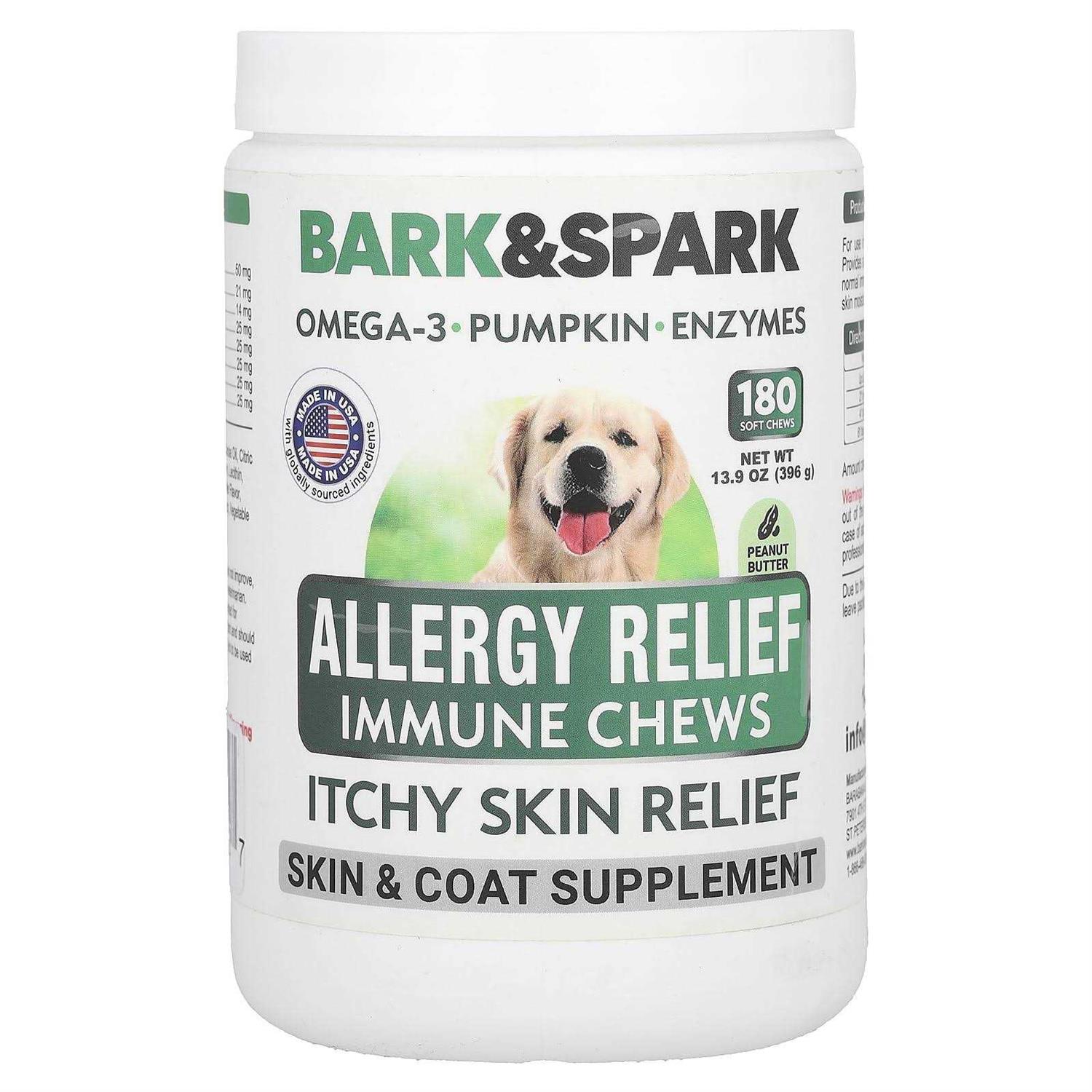 Bark&spark Allergy Relief Immune Chews Itchy Skin Relief - Healthber
