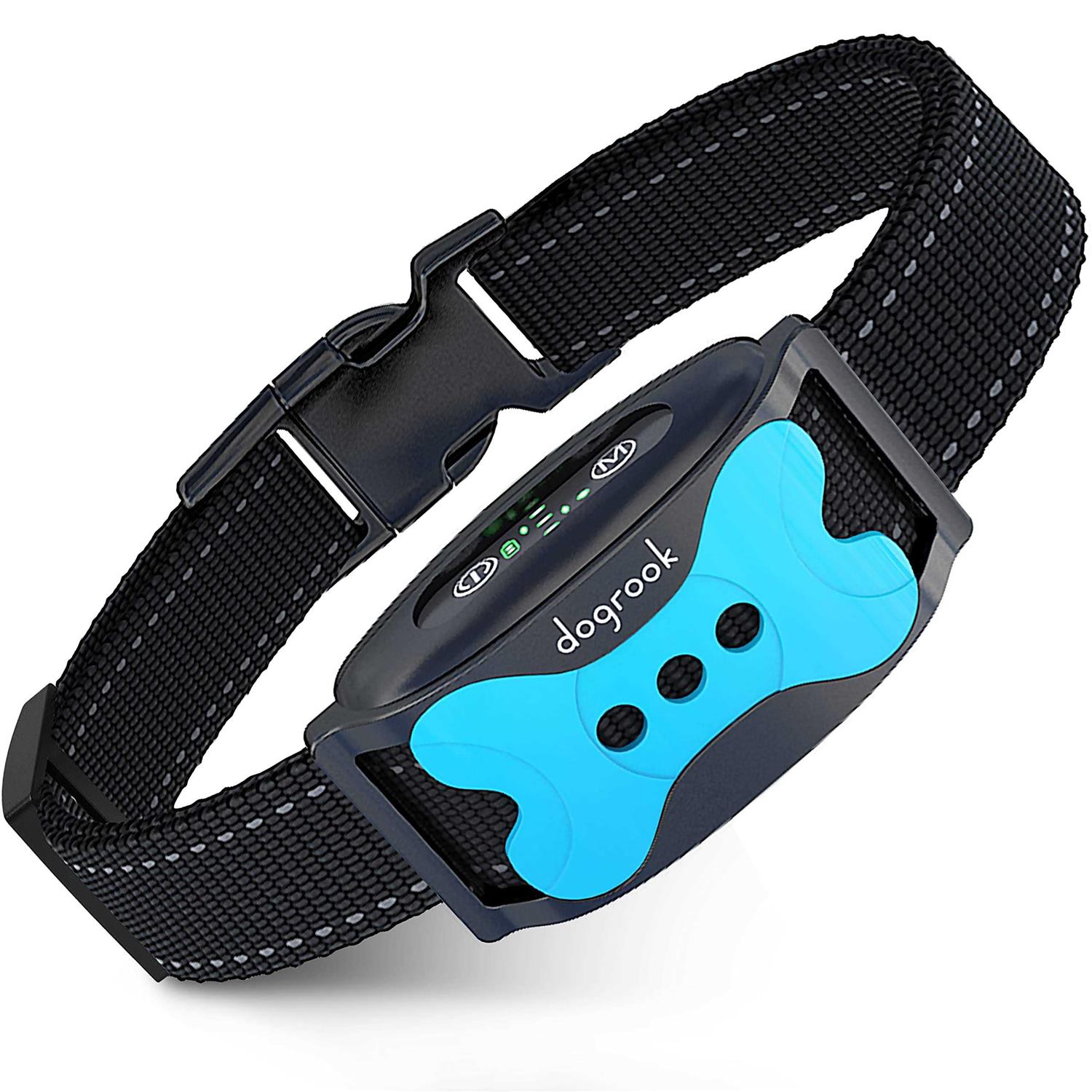 DogRook Rechargeable Dog Bark Collar Humane No Shock Barking Collar - Healthber