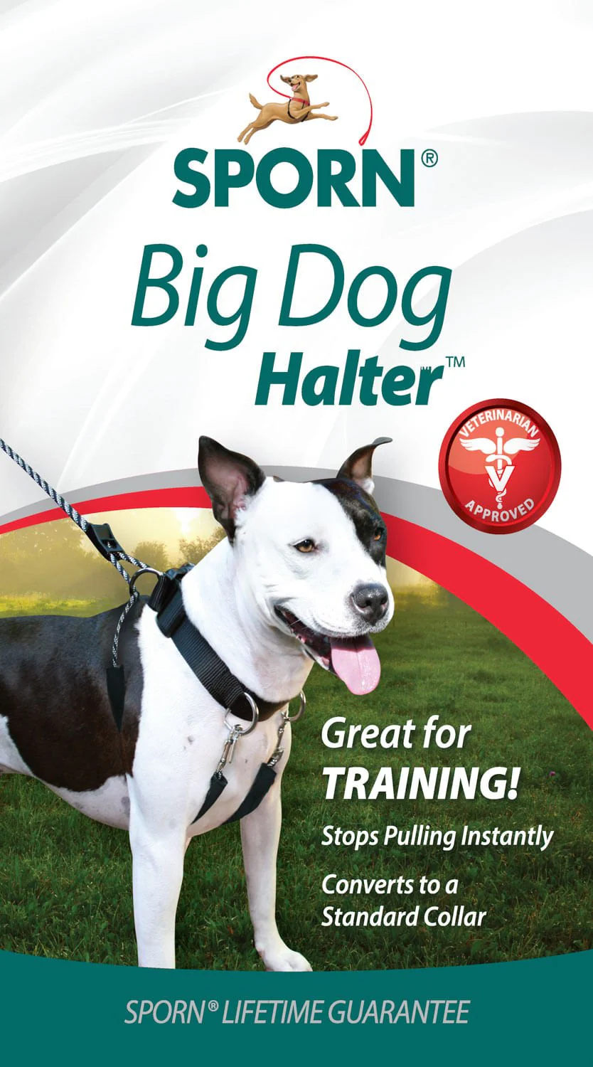 Sporn Big Dog Halter, Black - Healthber