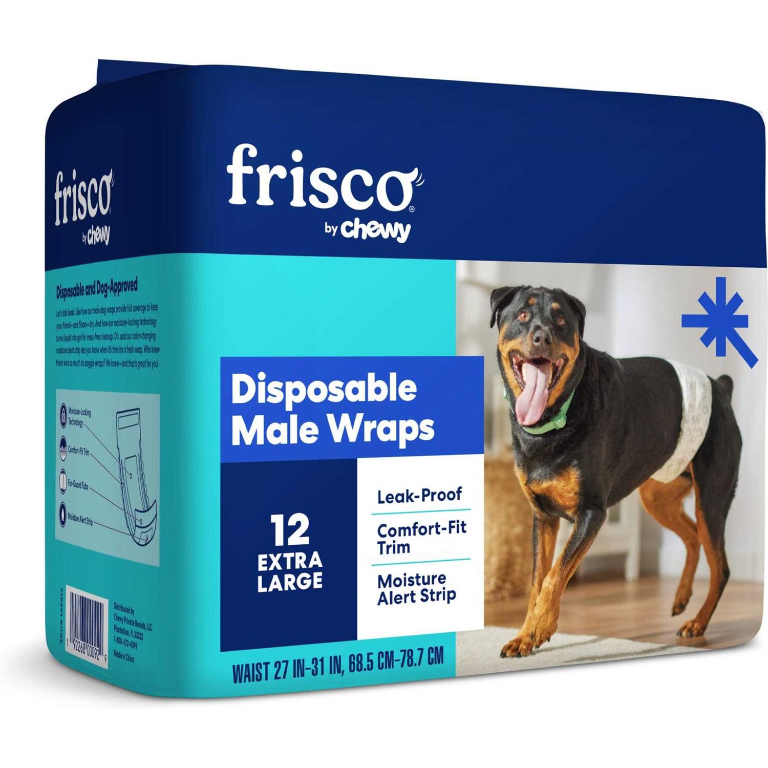 Frisco Disposable male Dog Wraps - Healthber