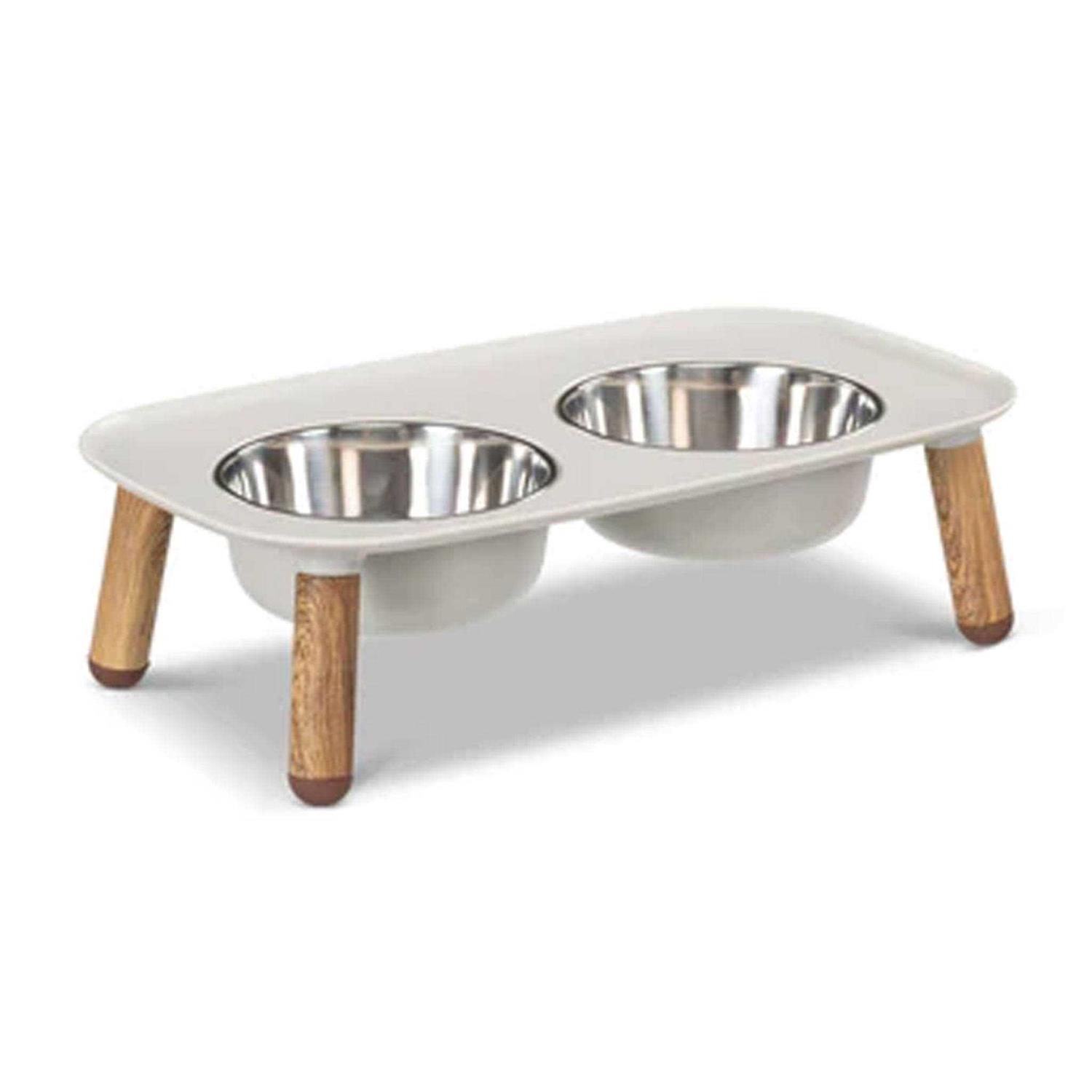 Messy Mutts Dog Double Feeder Elevated - Healthber