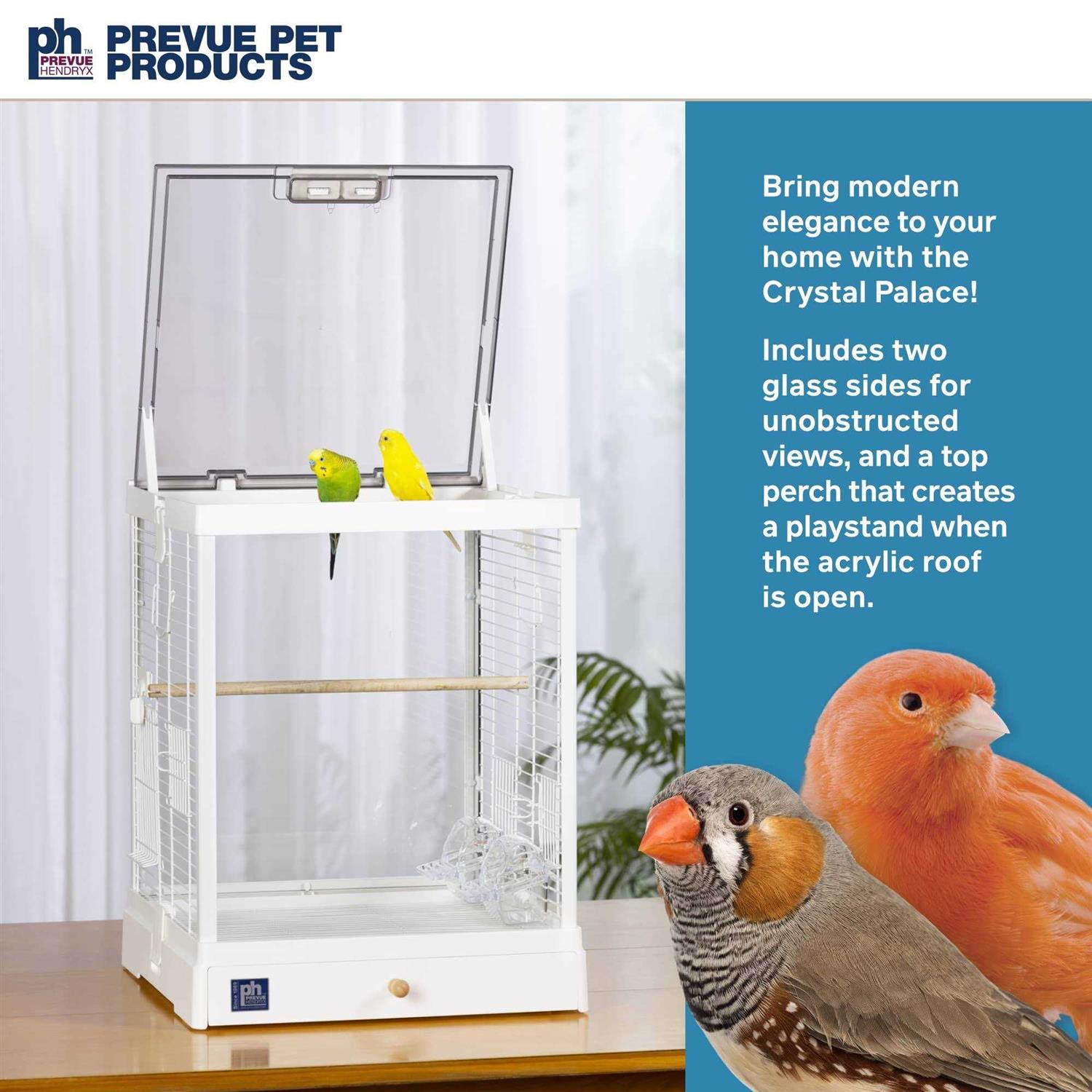 Prevue Pet Products Crystal Palace Bird Cage - Healthber