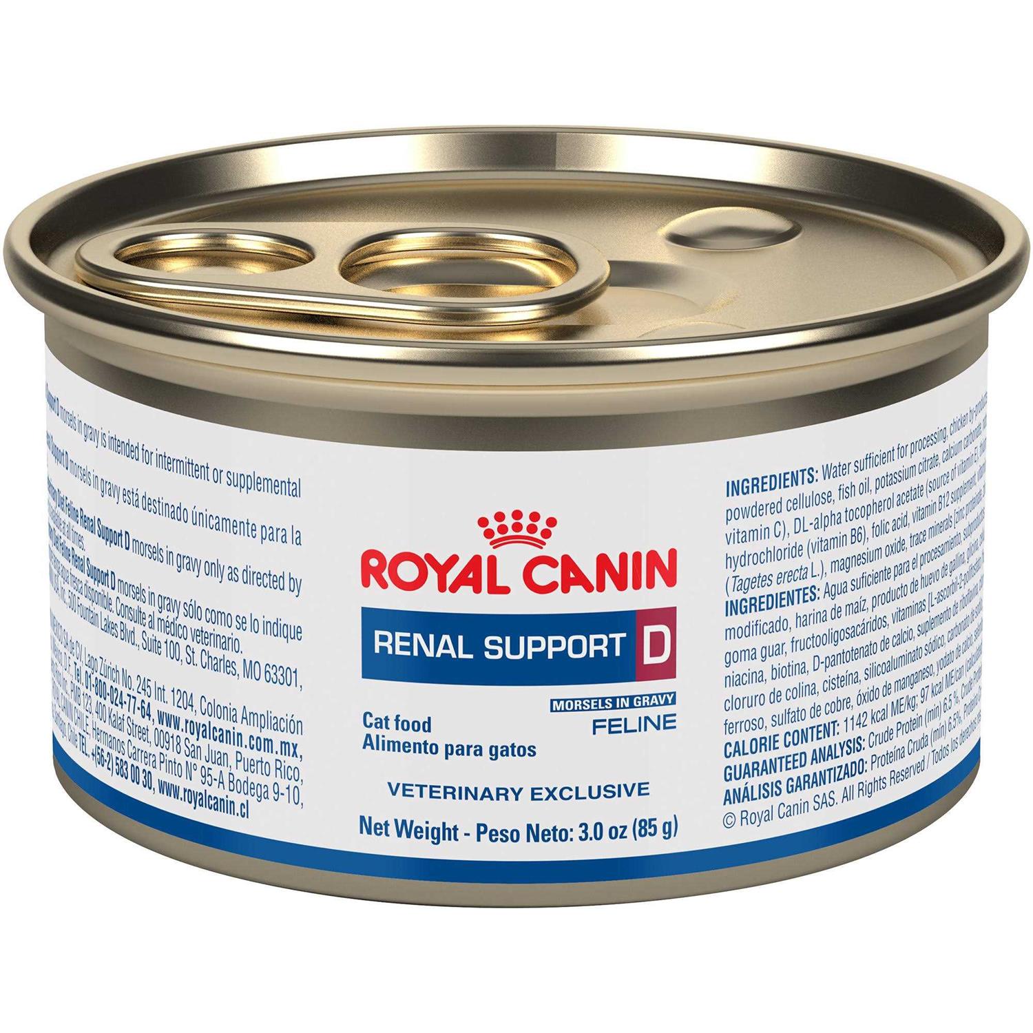 Royal Canin Veterinary Diet Feline Renal Support D Canned Food - Healthber