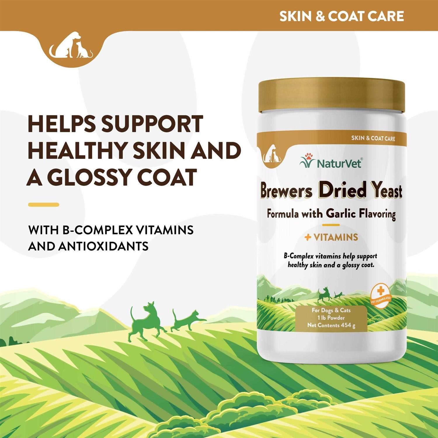 NaturVet Brewer’s Yeast & Garlic Powder - Healthber