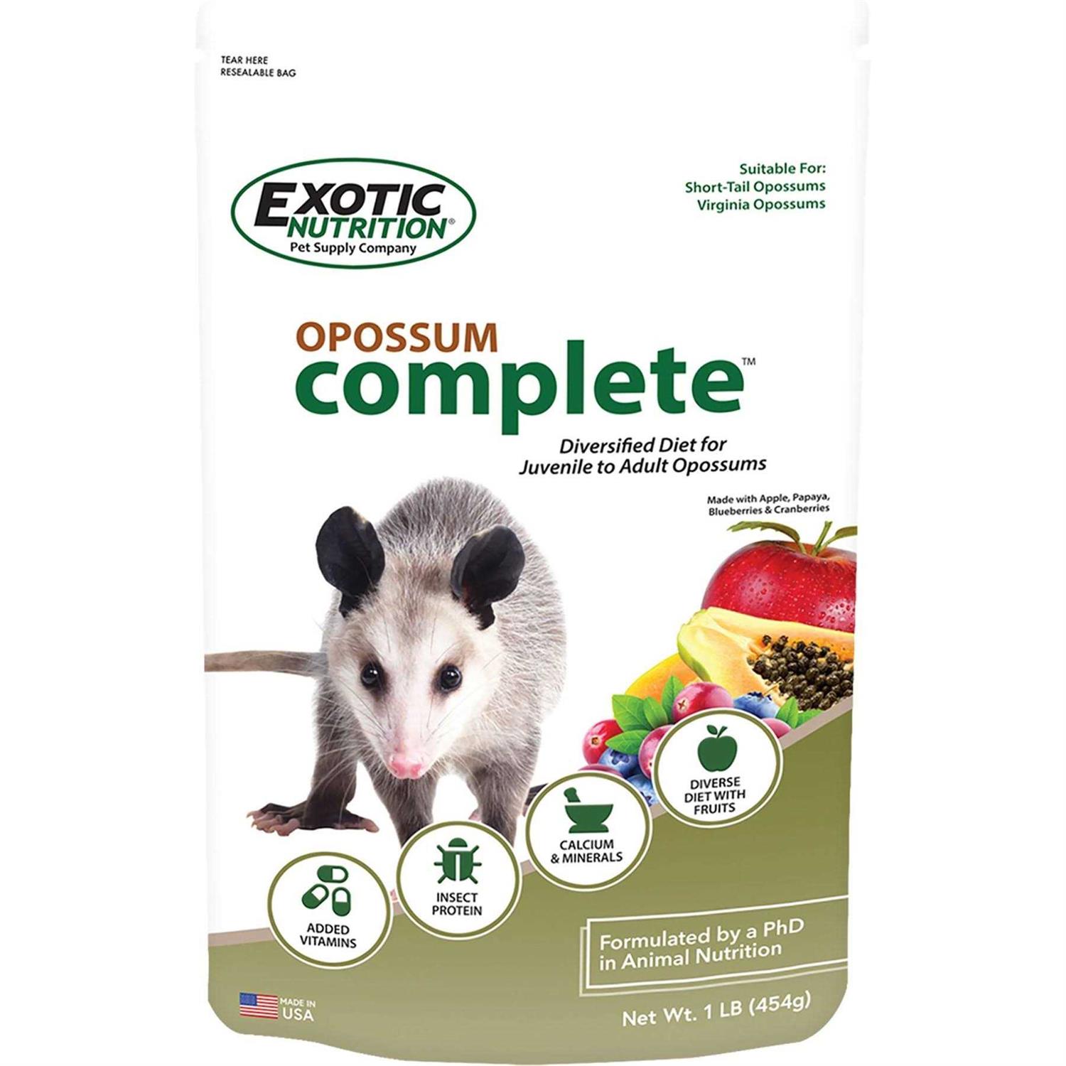 Exotic Nutrition Opossum Complete Food - Healthber