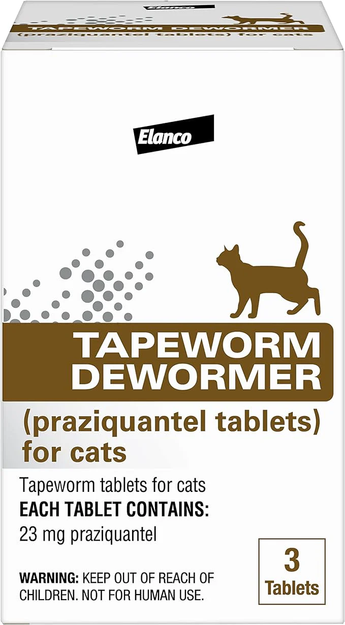 Elanco Tapeworm Cat Dewormer, 3 tablets - Healthber