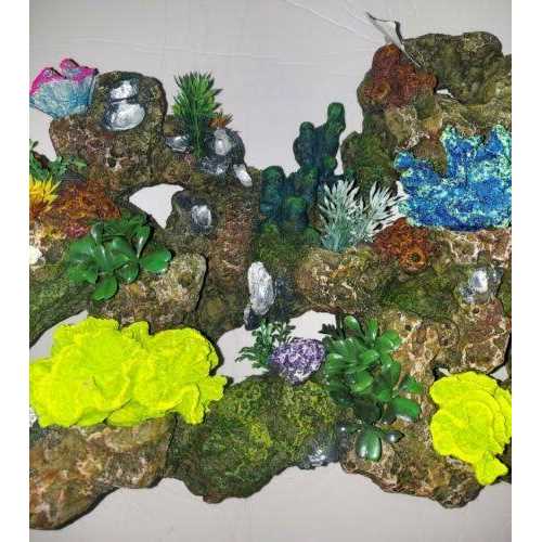 Top Fin Stone and Coral Bubbler Aquarium Tank Ornament - Healthber