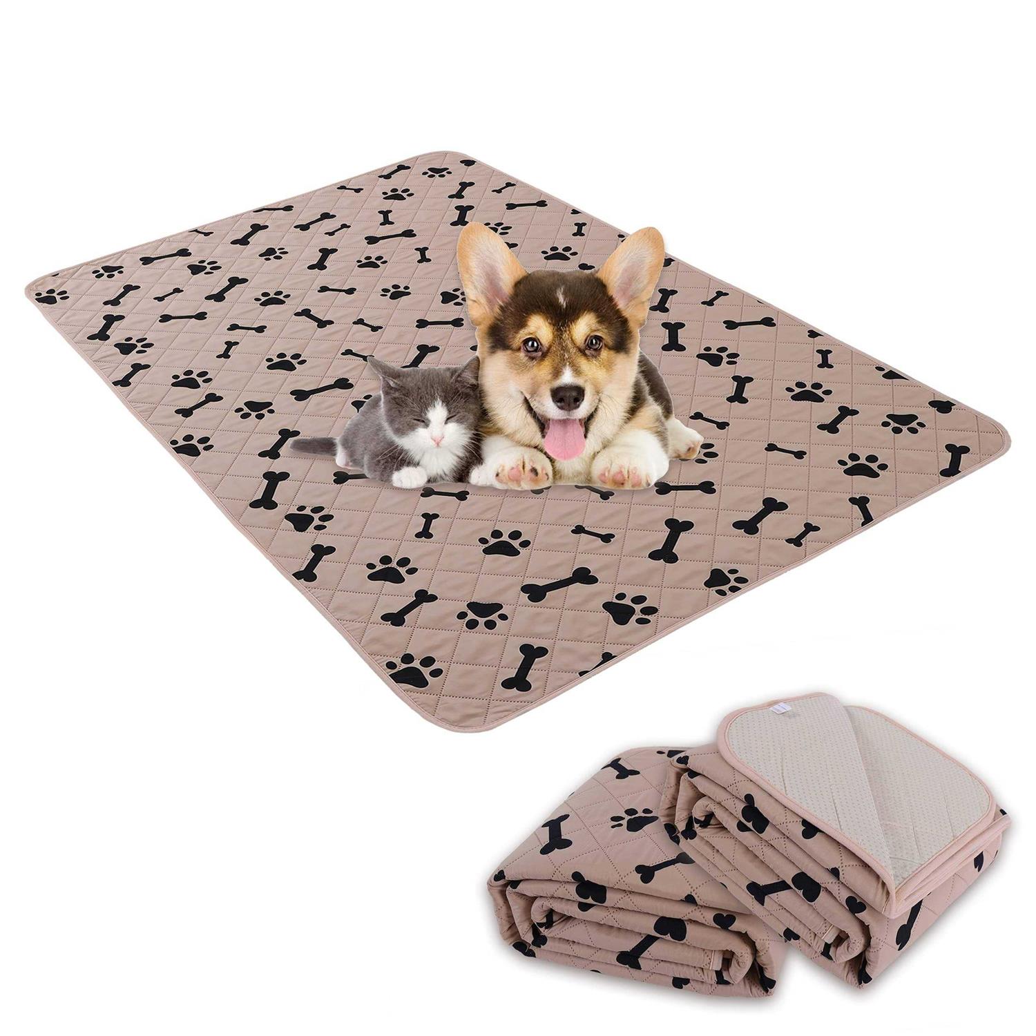 nanbowang Dog Crate Pee Pads Wahable Dog Rugs Non-Slip Puppy Pads for Small Dogs - Healthber