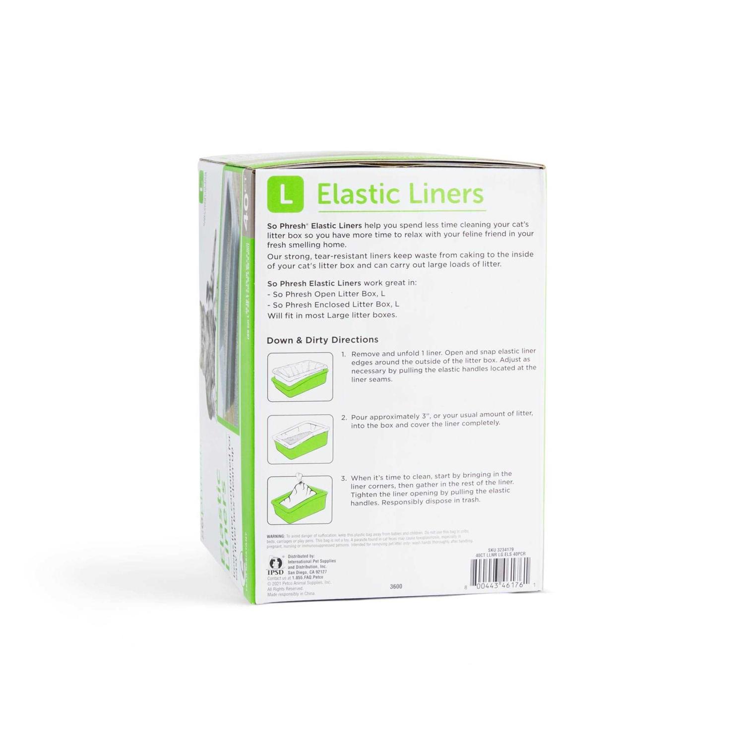 So Phresh Elastic Litter Liners for Cats - Healthber