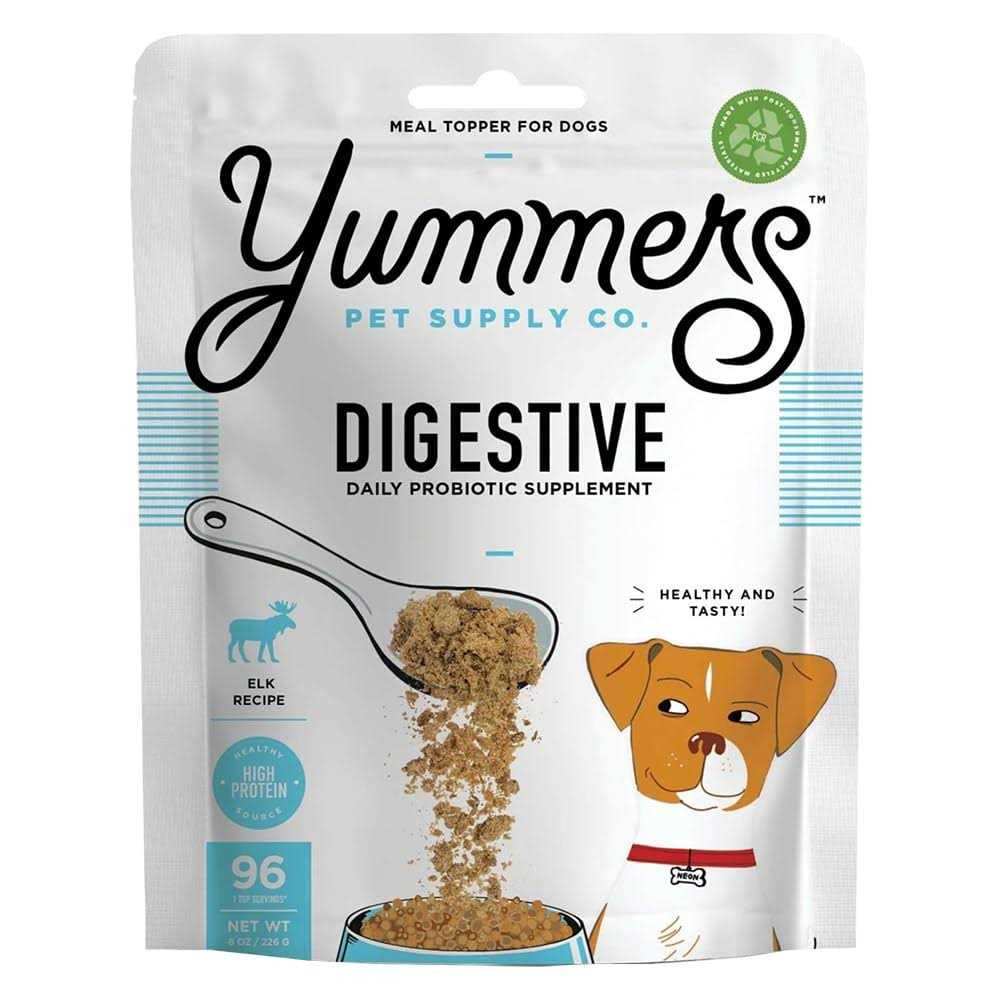 Yummers Digestive Functional Mix-Ins Elk Dog Food Topper - Healthber