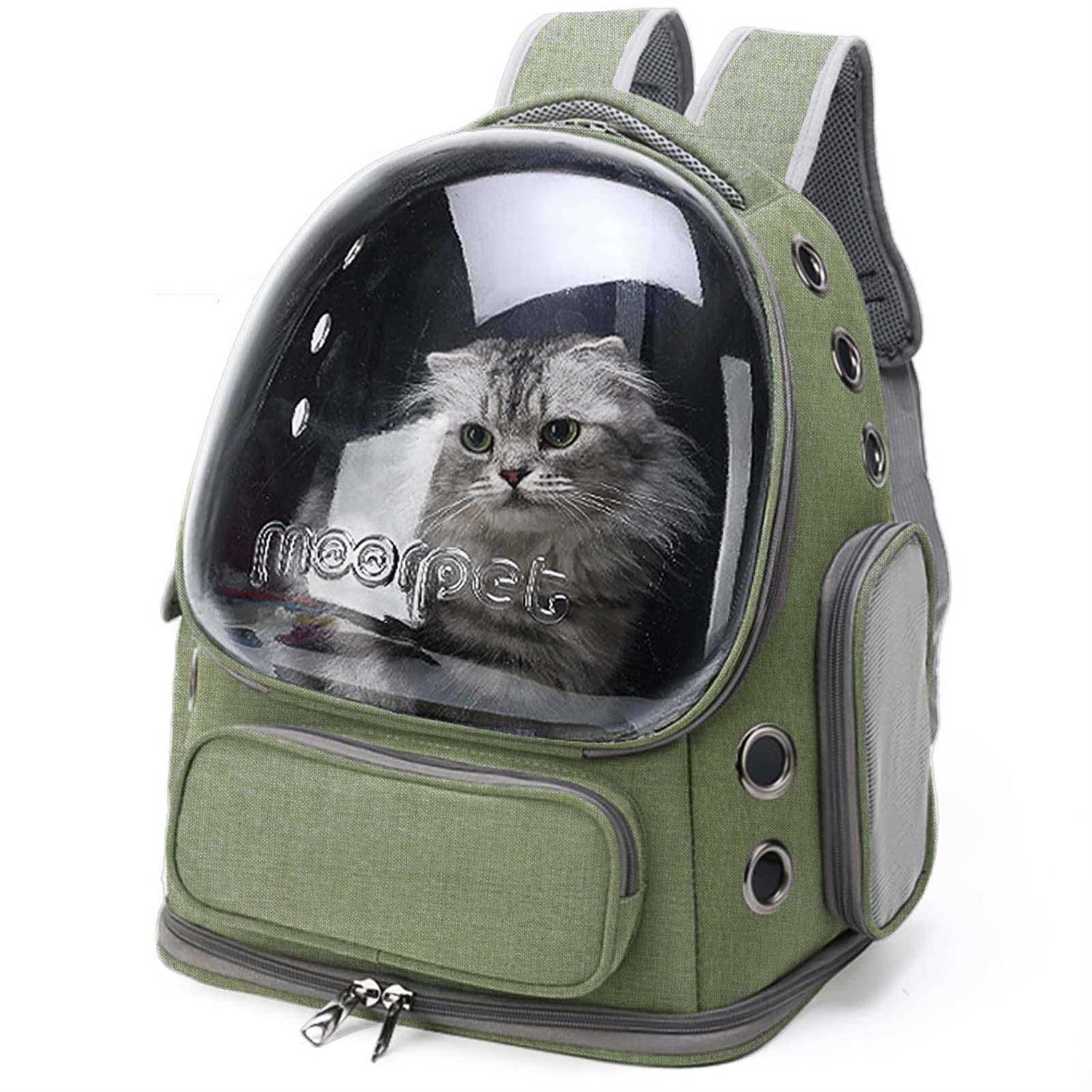Cat Carrier Backpack Dog Backpack Carrier for Small Dogs Pet Bubble Backpack Bag with Air Holes Airline Approved Travel Carrier - Healthber