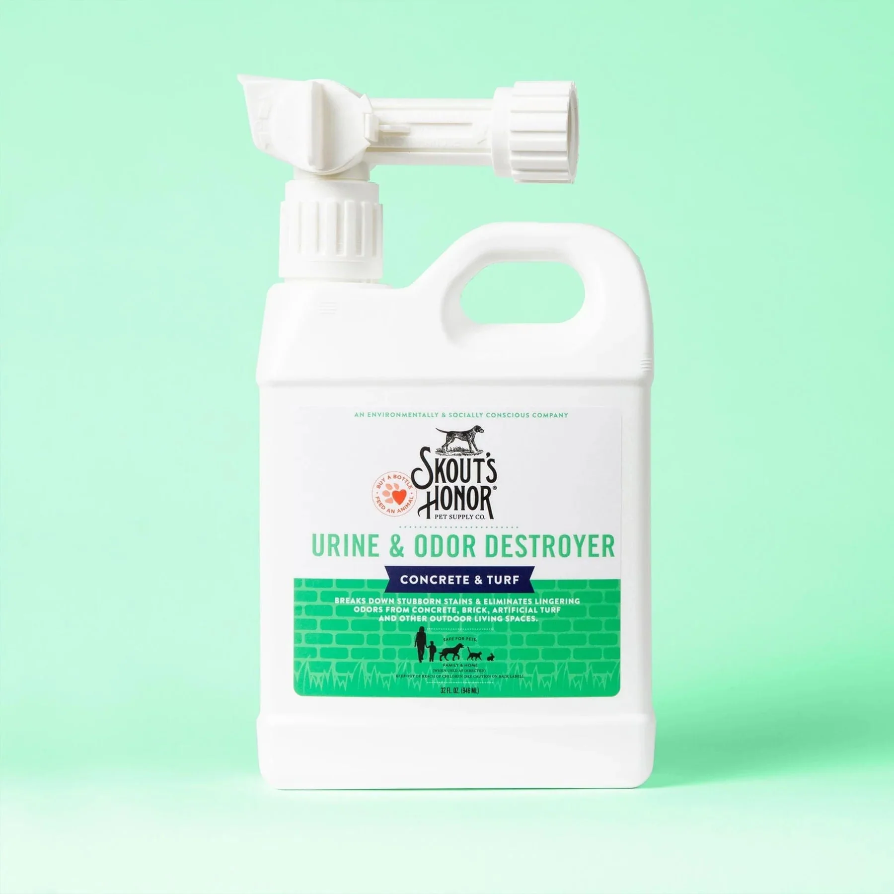 Skout's Honor Urine & Odor Destroyer, Concrete & Turf, 32 oz - Healthber