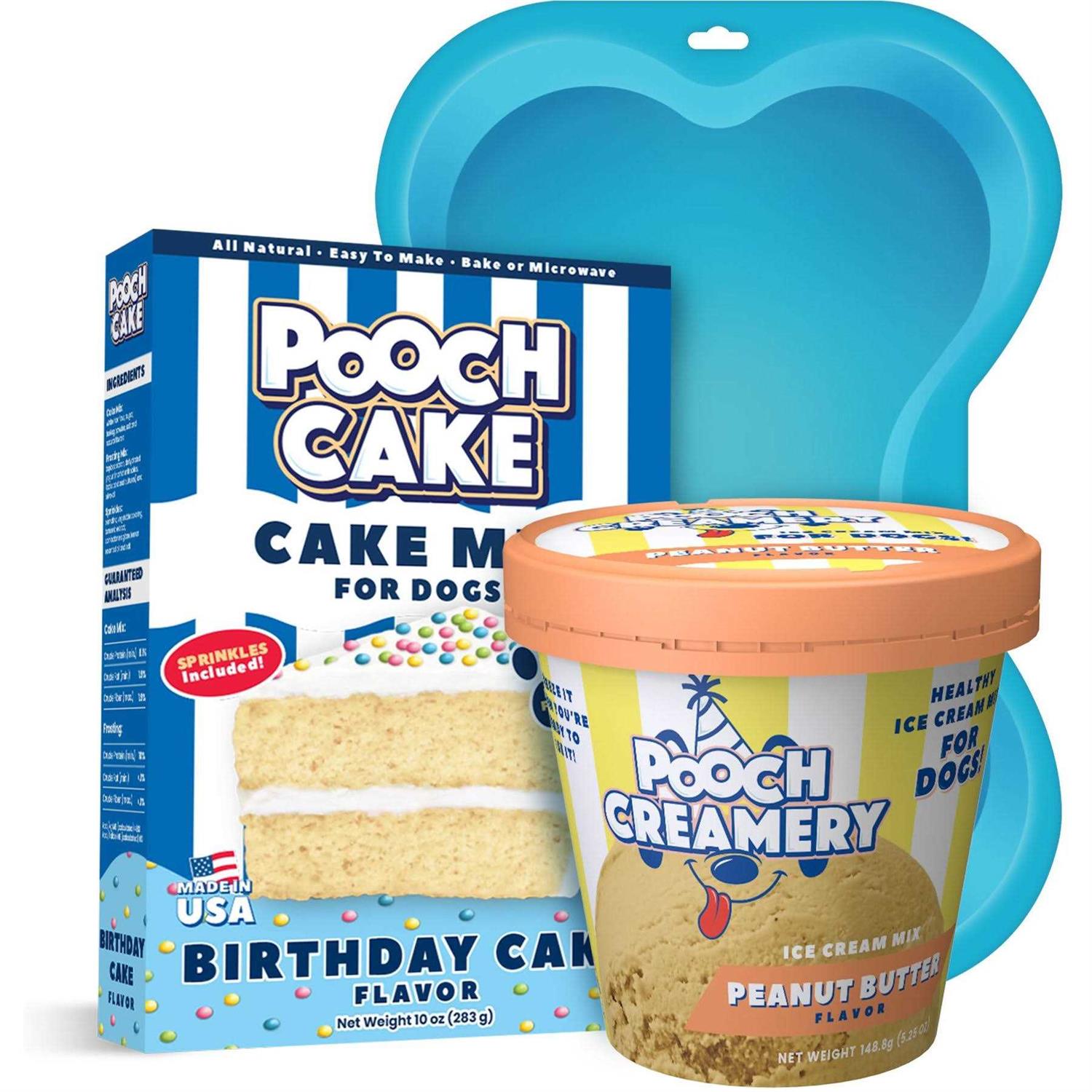 Pooch Creamery Cake Mix Dog Treat - Healthber