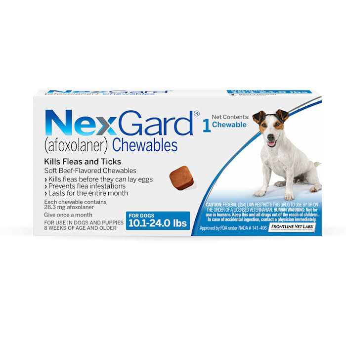 NexGard Chewables for Dogs 10.1 to 24 lbs - Healthber